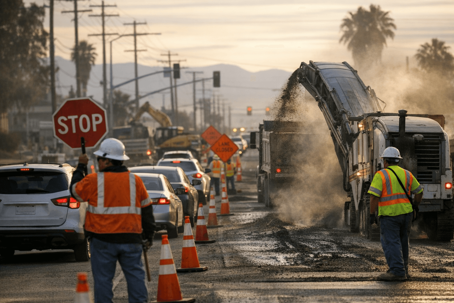 Caltrans Maintenance on Fourth Street Causes Lane Closures, Delays