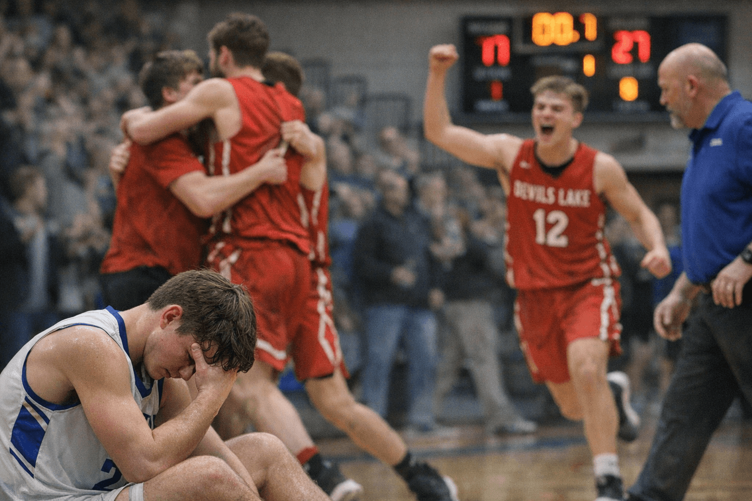 Devils Lake Surge in Second Half Topples Jamestown Boys Basketball