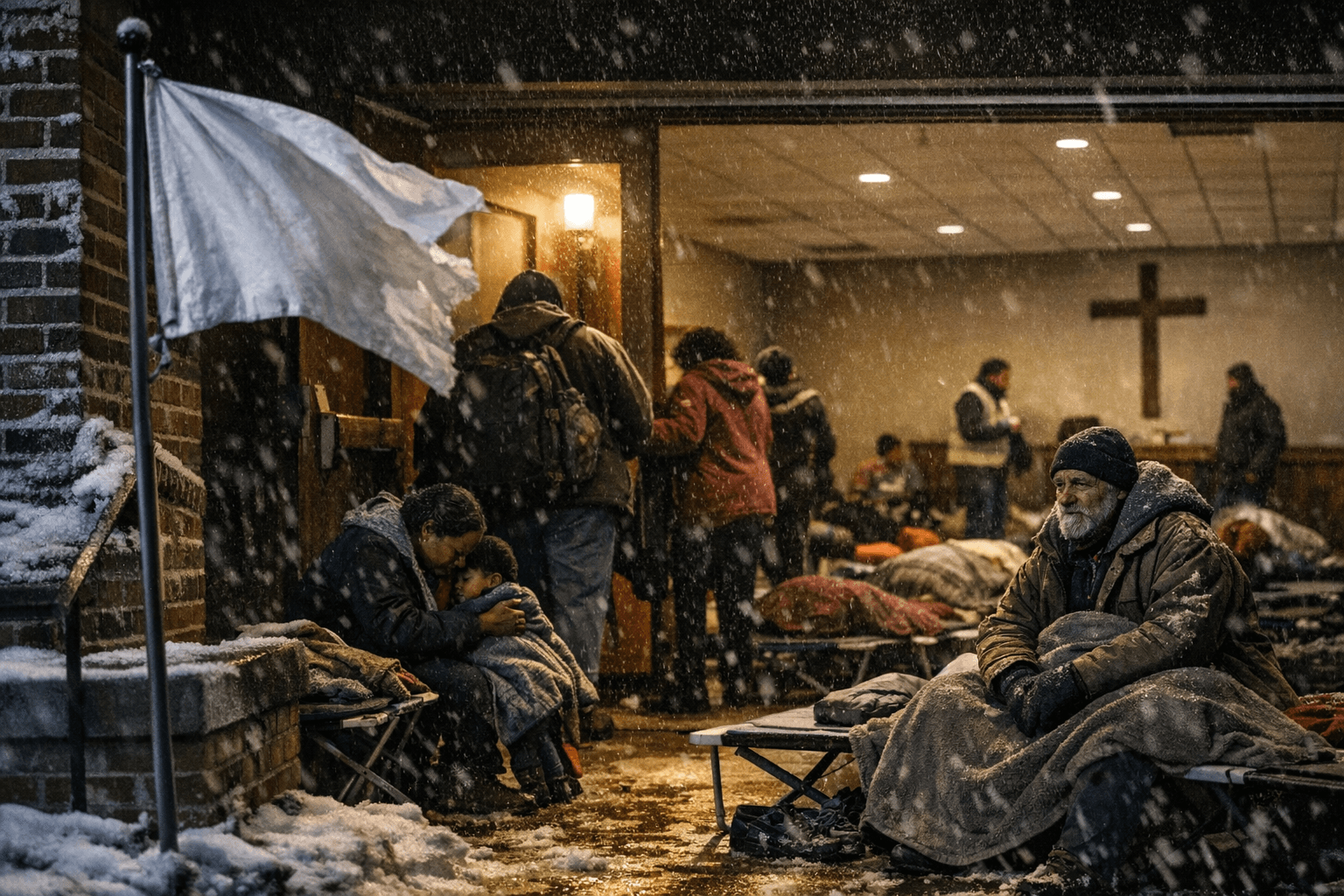 Greensboro Activates White Flag Warming Center as Freeze Hits