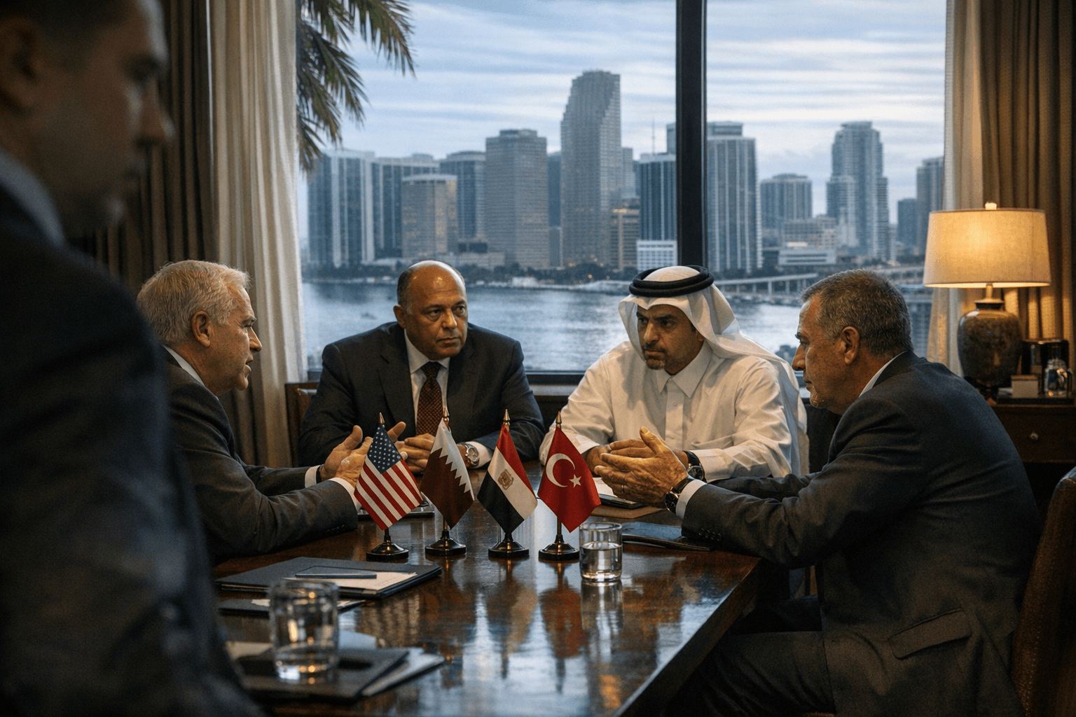 Mediators Meet in Miami, Push to Break Gaza Ceasefire Stalemate