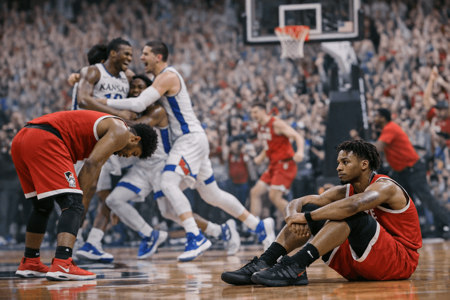 Late Rally Falls Short as Kansas Edges NC State in Overtime