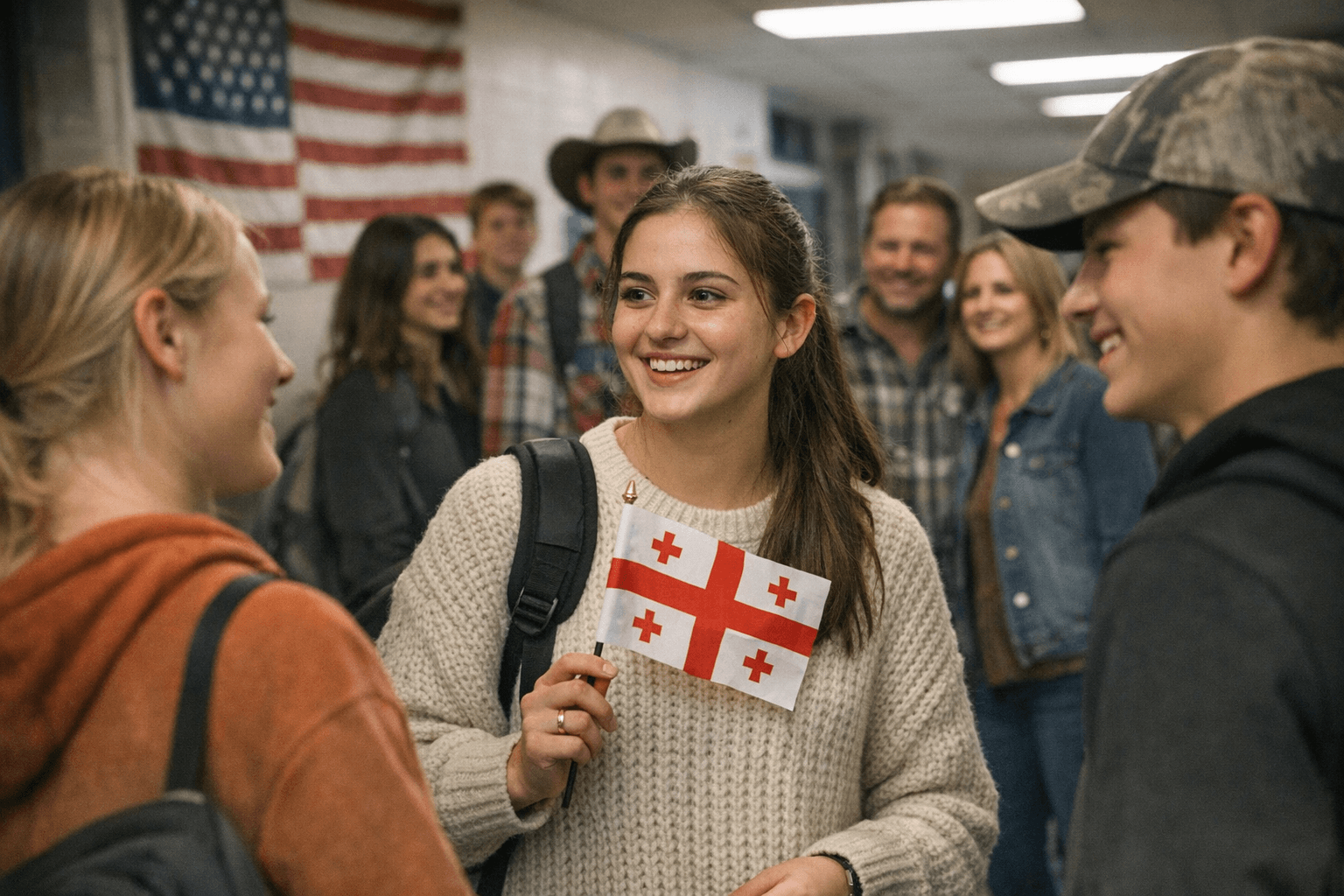 Fleming High Welcomes Georgian Exchange Student, Broadening Local Horizons