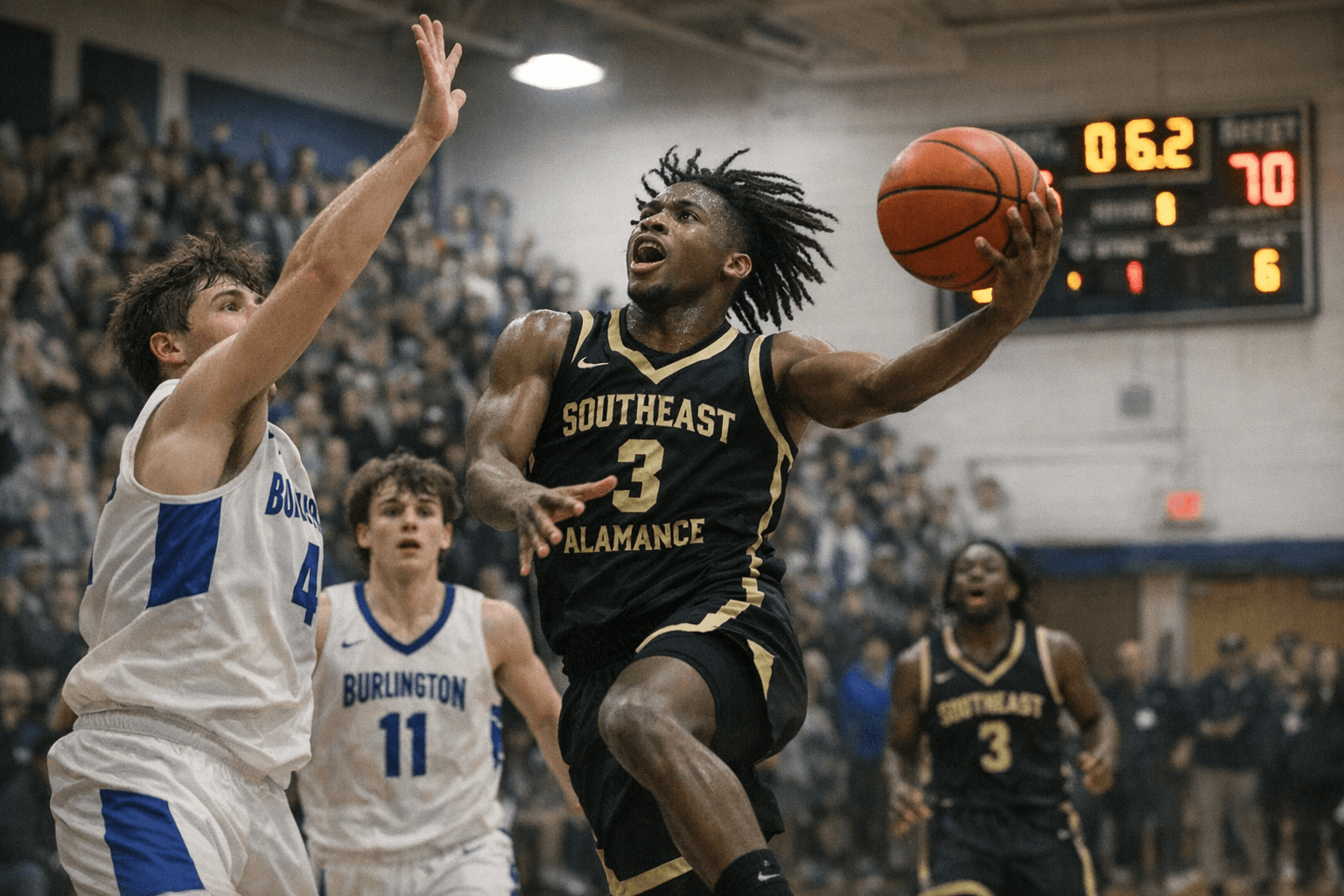 Southeast Alamance Boys Edge Burlington Christian Academy in Thriller
