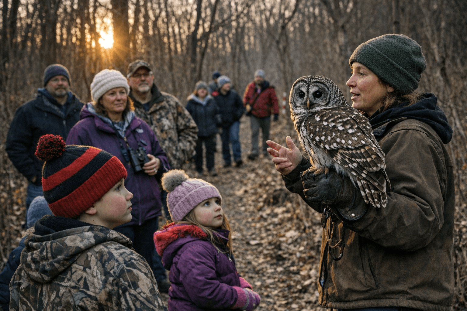 Buena Vista County Hosts Seasonal Hike to Learn About Iowa Owls