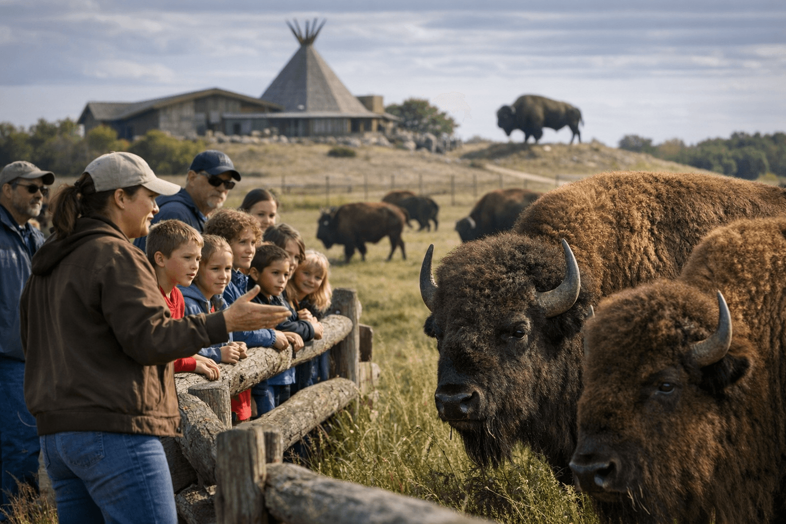 Jamestown Bison Center Serves Schools and Tourists Year Round