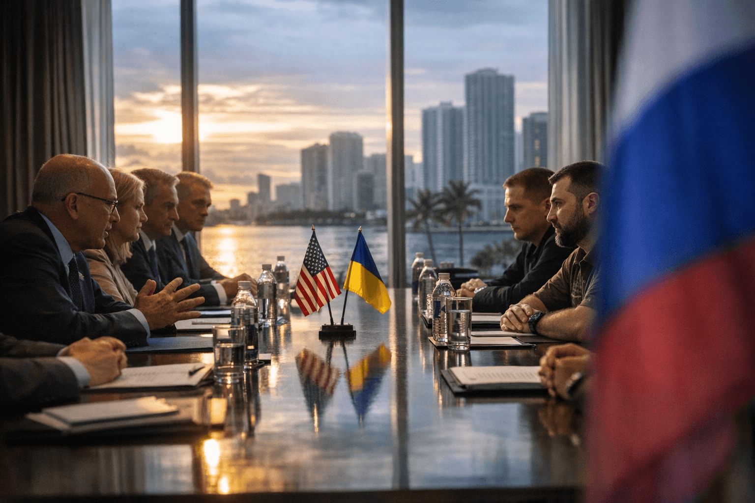 U.S. and Ukraine Call Miami Talks Productive, Moscow Disputes Progress