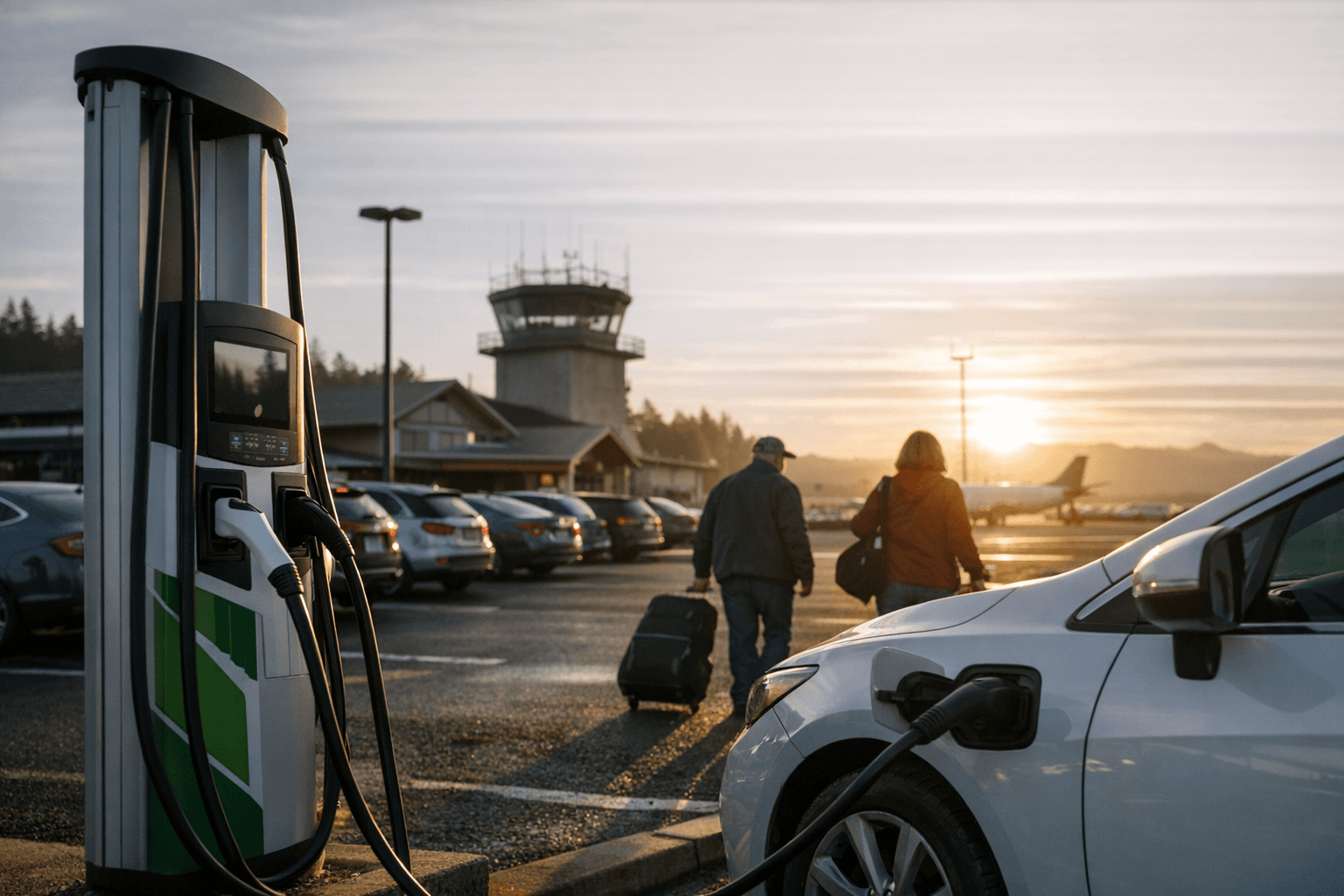 County Considers EV Charging Donation for Airport Parking Upgrade