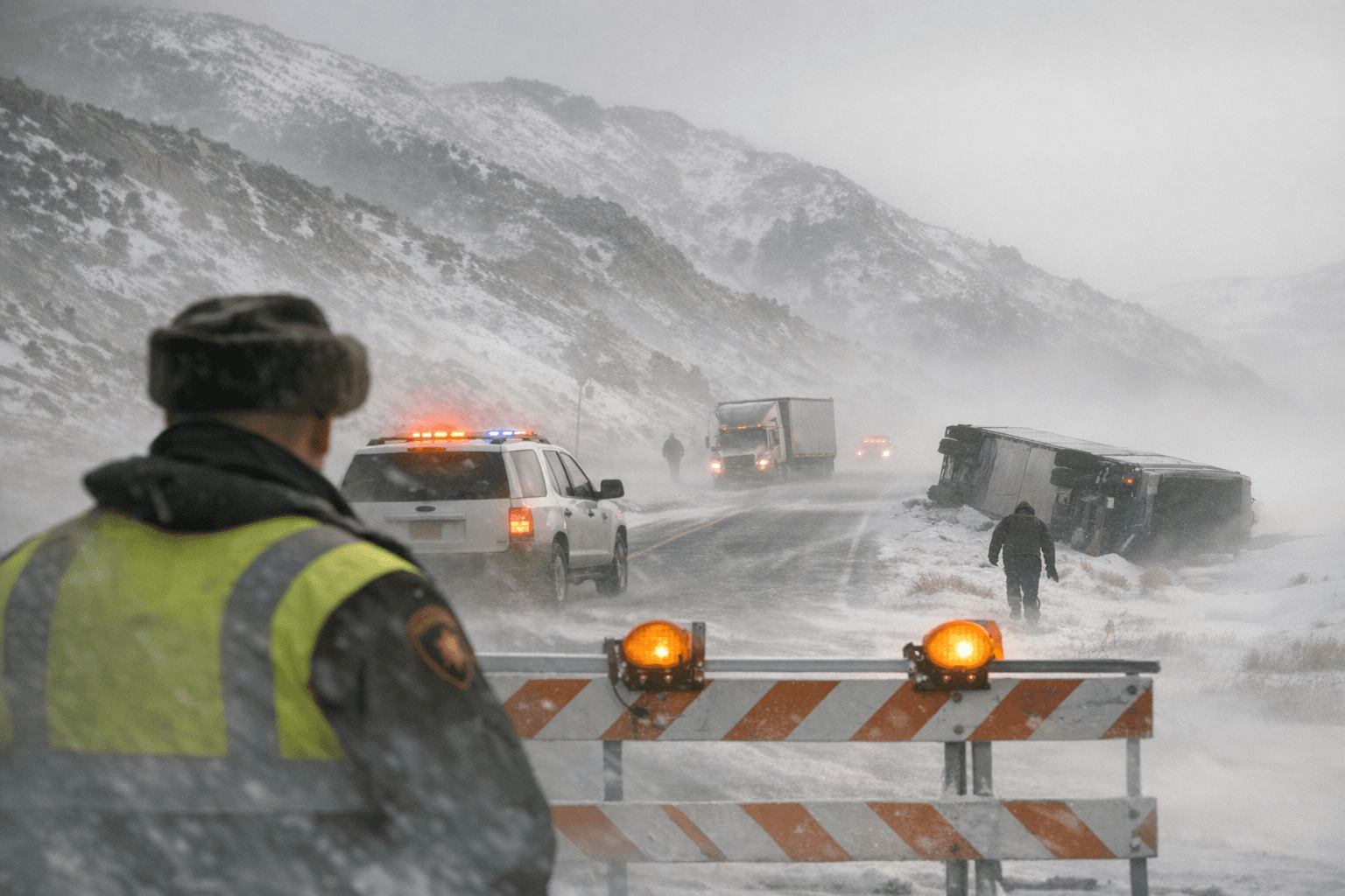 Powerful Winter Winds Close Passes, Disrupt Travel Across County