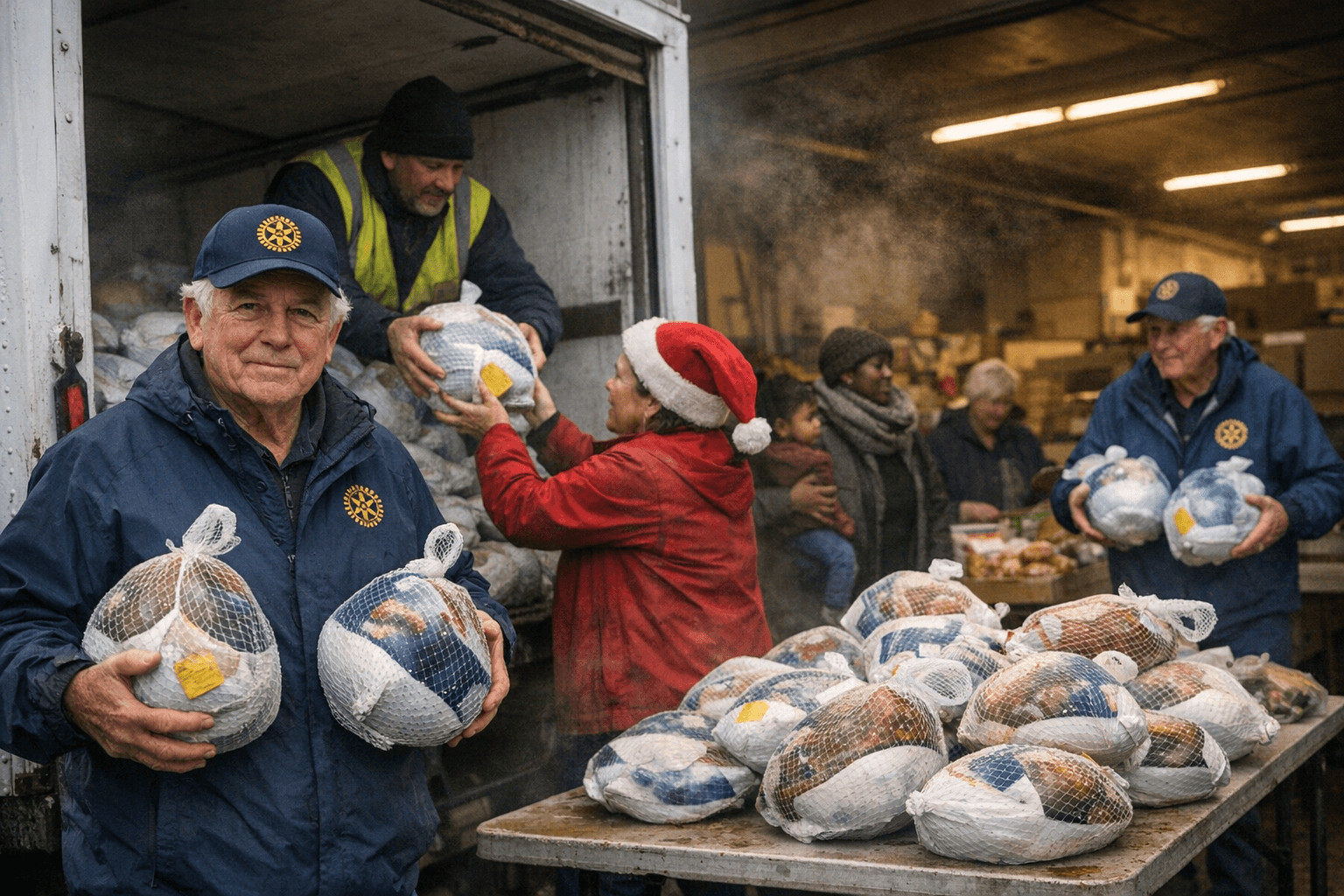 Rotary Club of Eureka Donates Record Turkeys, Supports Holiday Meals