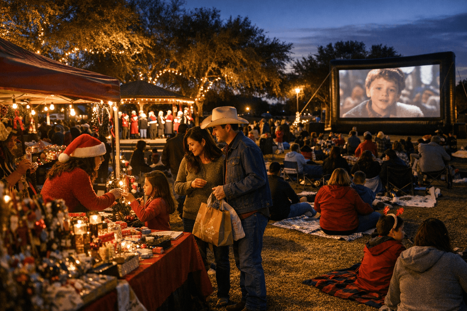 Holiday Market and Movie Night Boosts Del Rio Small Business Activity