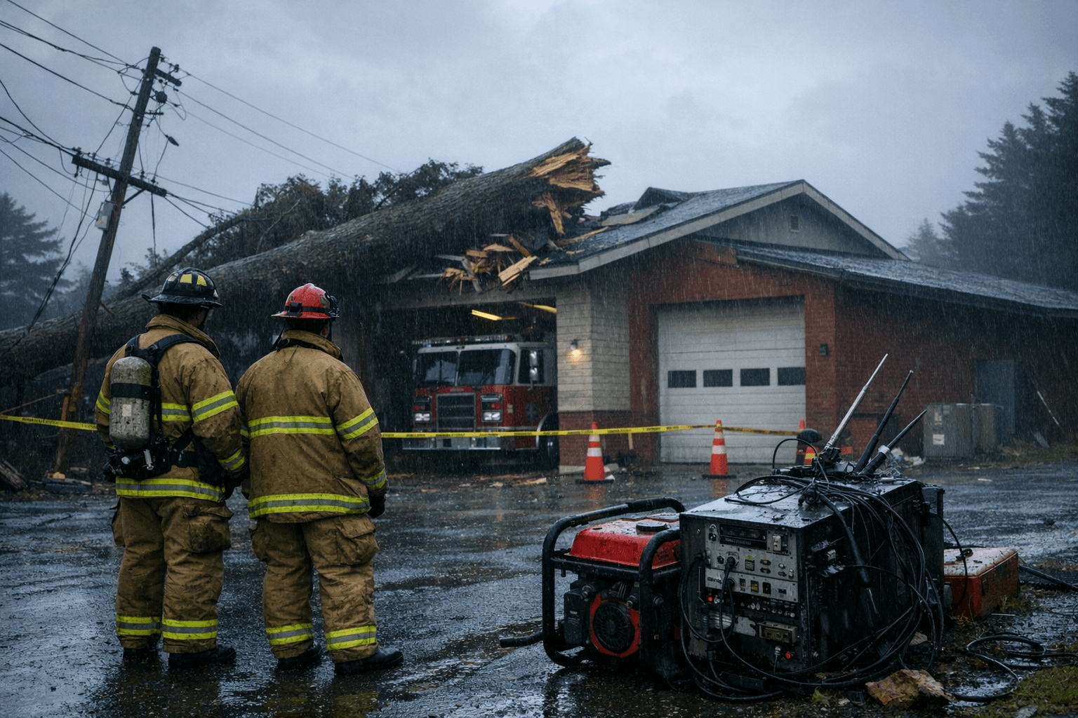 Eureka Fire Station Temporarily Closed, Utilities and Communications Cut