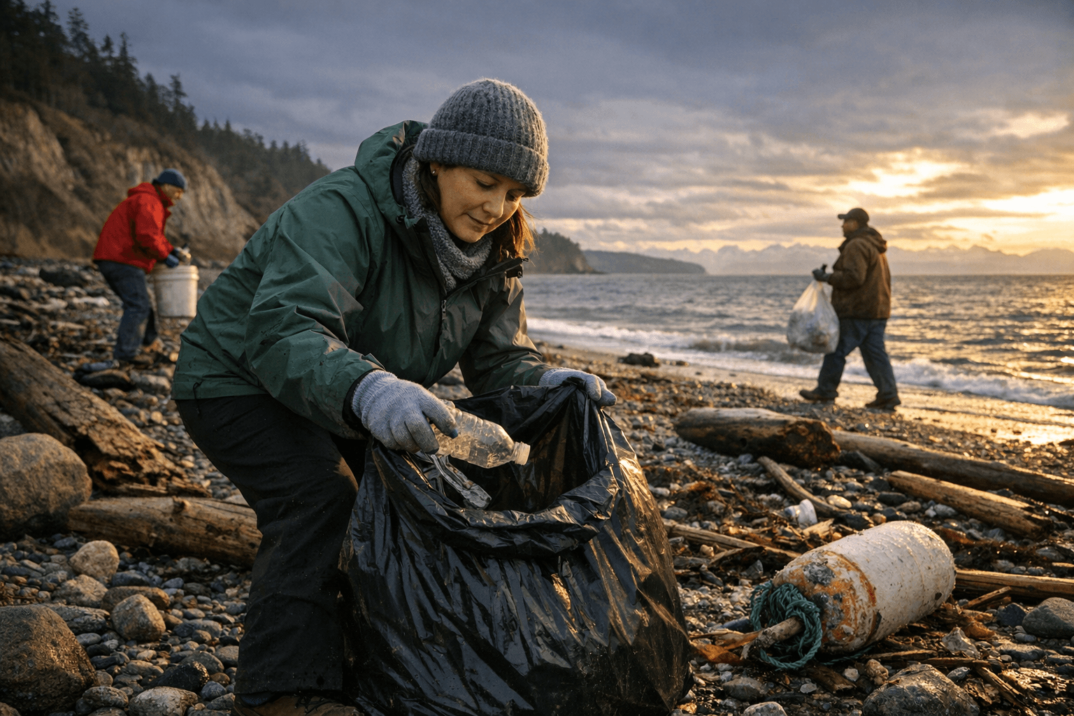 Volunteer Beach Cleanups Help Protect Whidbey Island Shorelines