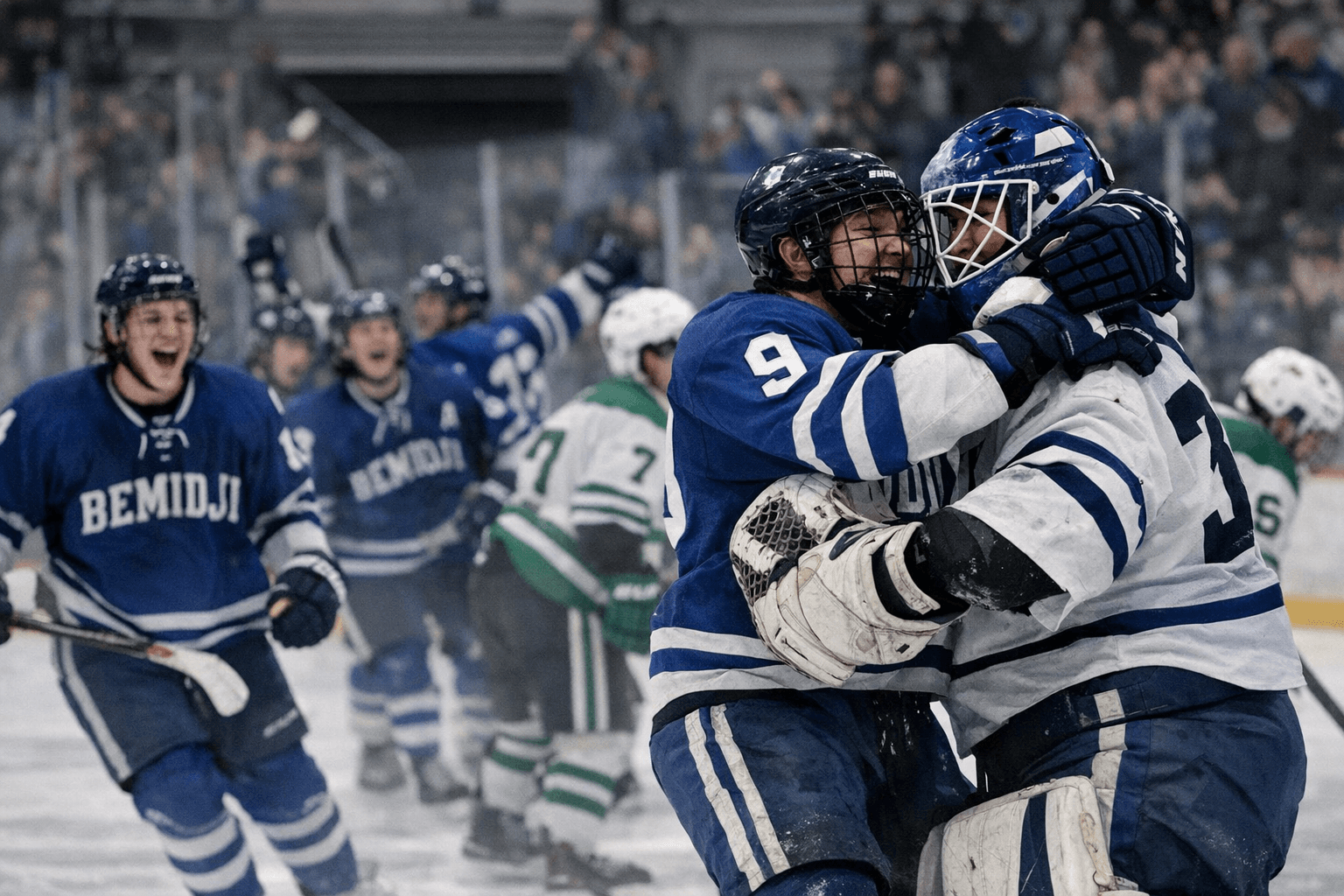 Bemidji High School Boys Hockey Wins Over East Grand Forks