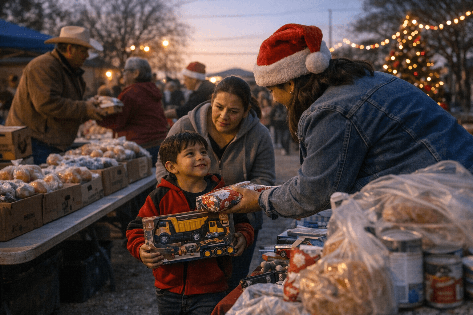 Neighborhood Christmas Drive Provides Food and Toys in Del Rio