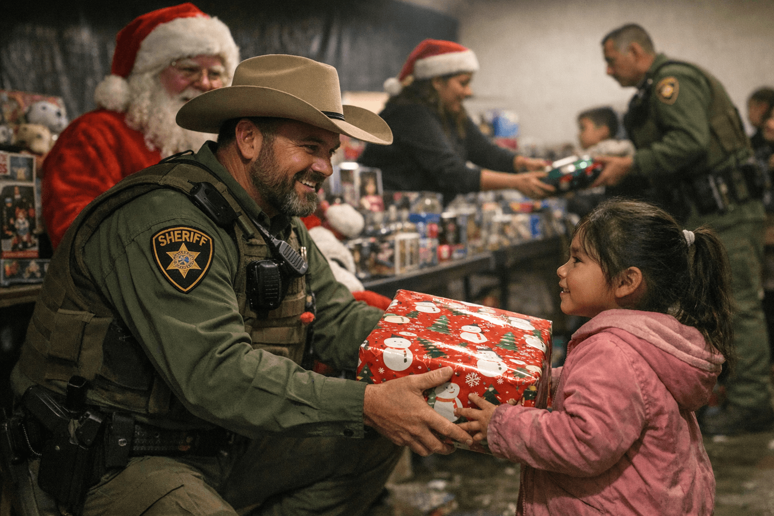 Valencia County Deputies Deliver Toys, Treats to 200 Children