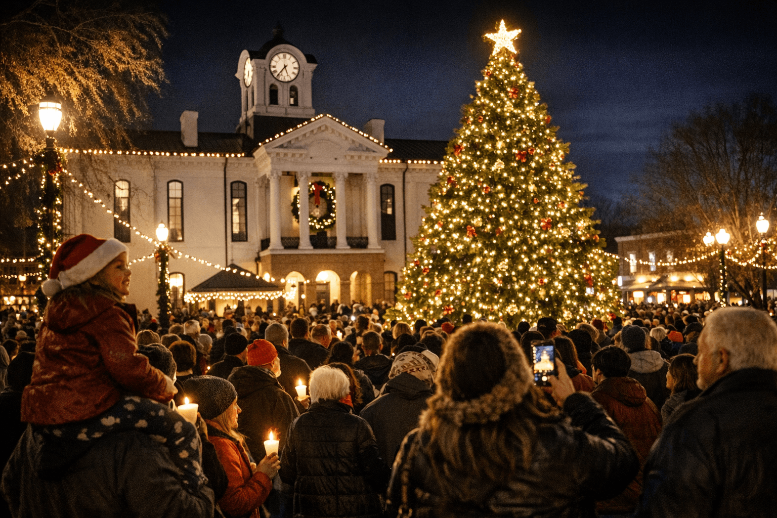 Oxford lights the Square, community gathers in seasonal celebration