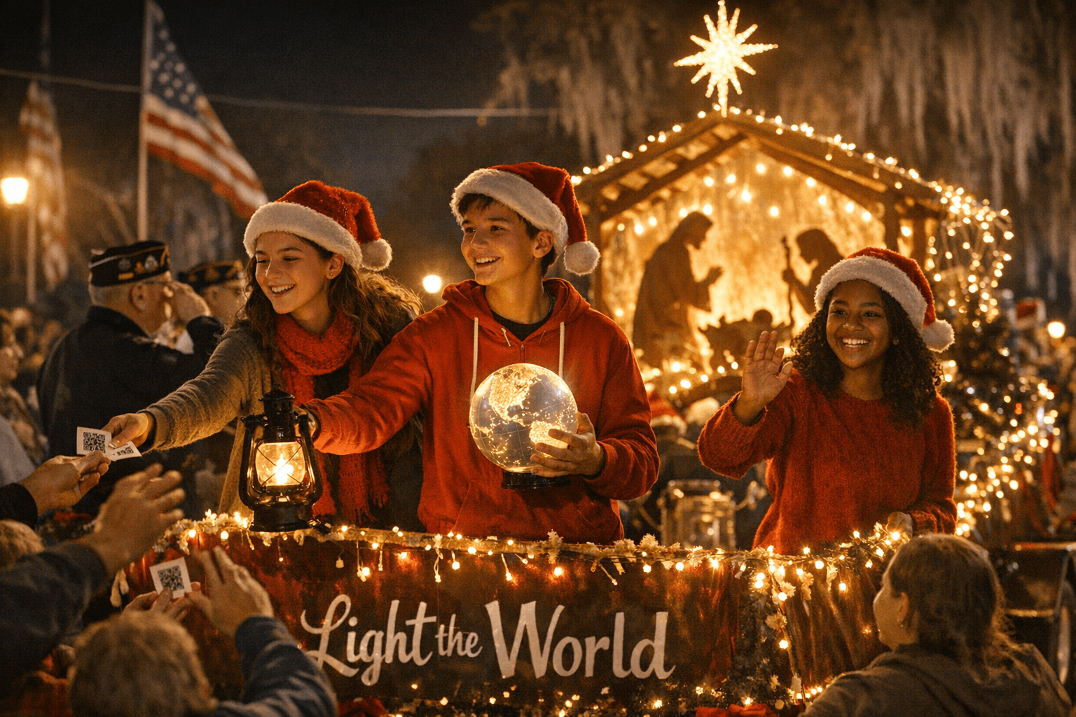 Brooksville Youth Light the World, County Shares Seasonal Greetings