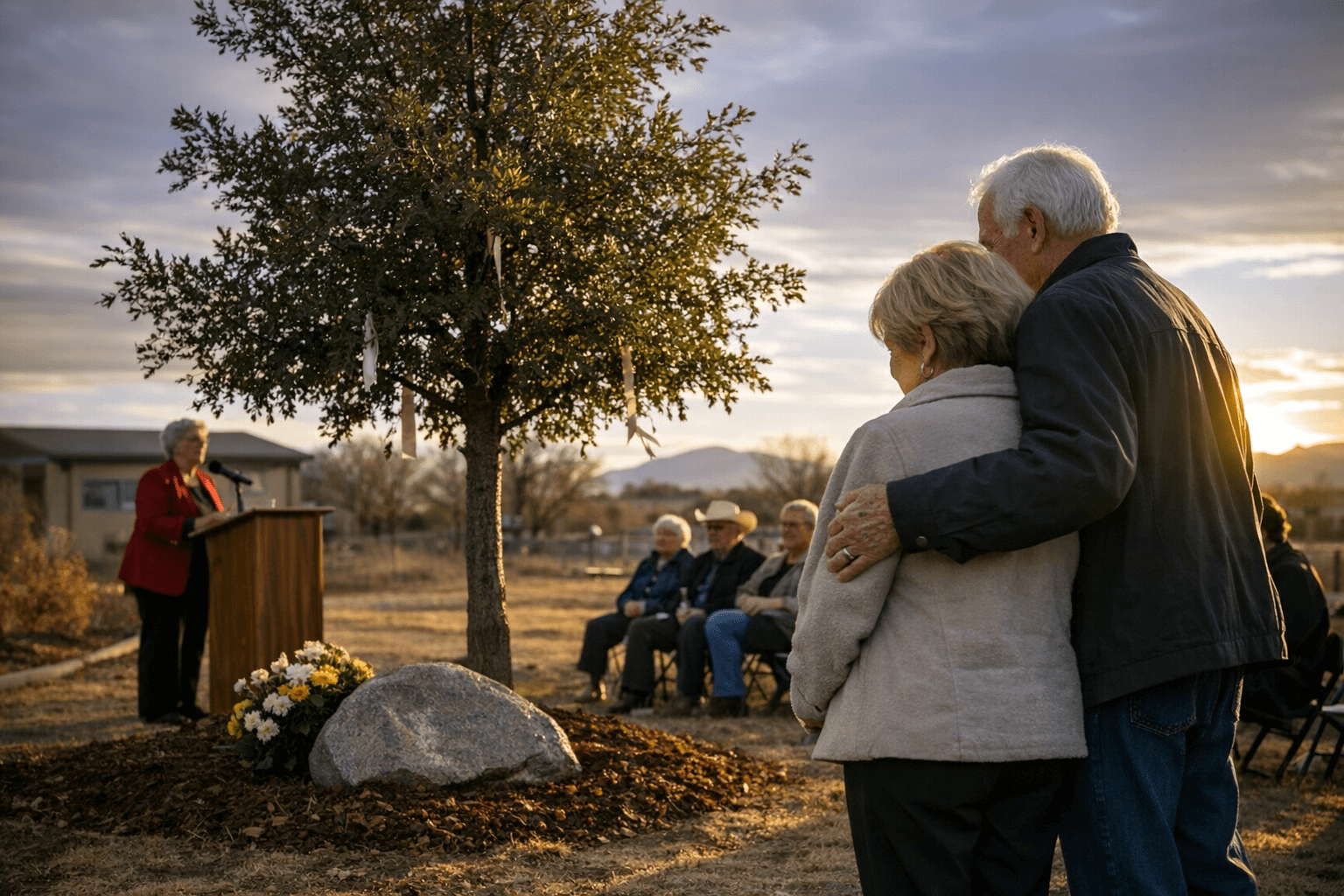Valencia County nonprofit dedicates tree honoring local philanthropists