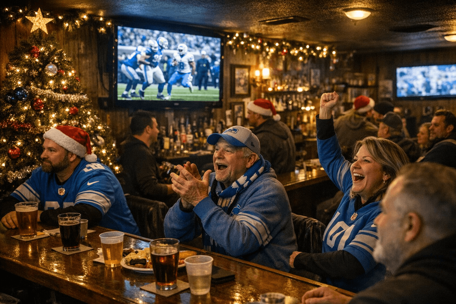 Local Bar Opens Christmas Day, Hosts Lions Fans for Community Gathering