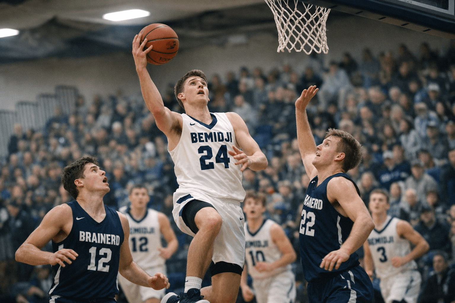 Bemidji Cruises to 87 55 Home Win Over Brainerd