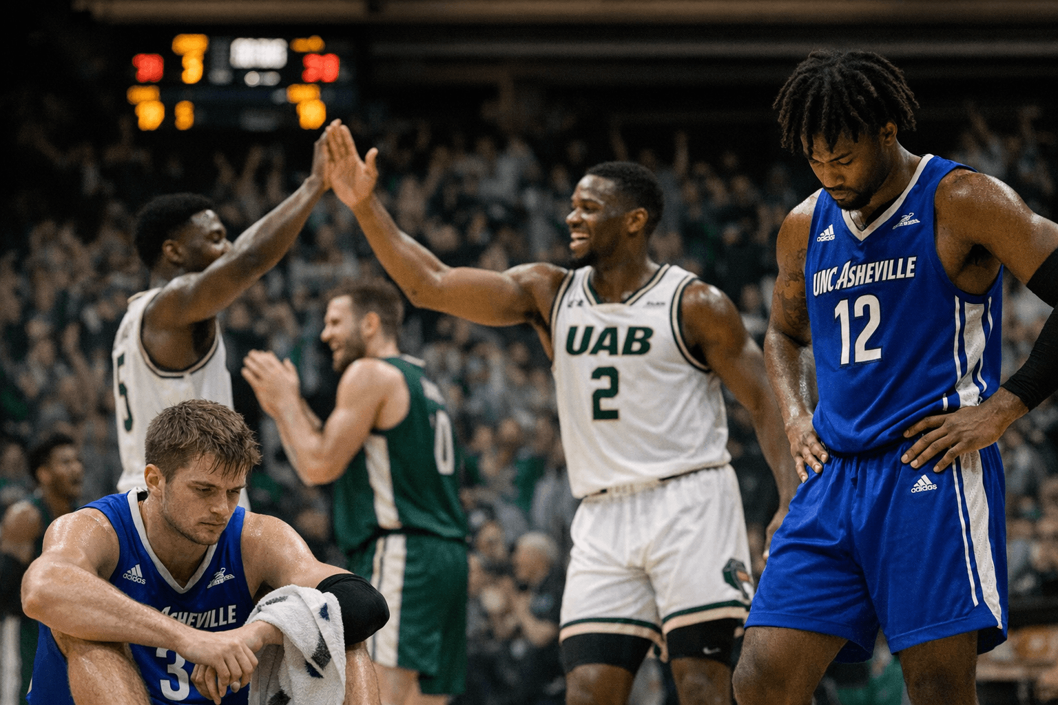 UAB Rout UNC Asheville, Bulldogs Struggle Against Balanced Blazers Attack