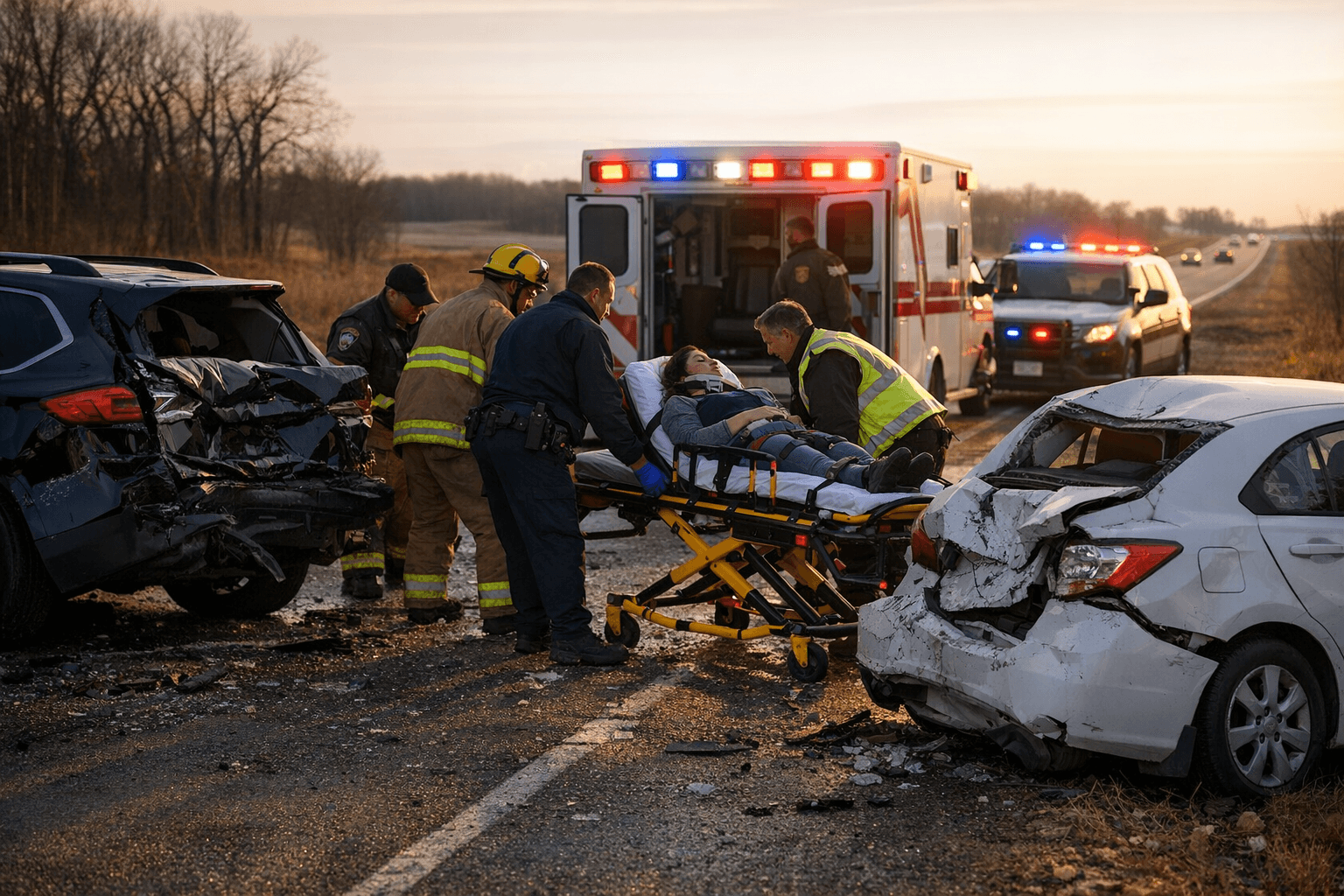 Highway 29 Crash South of Parkers Prairie Sends One to Hospital
