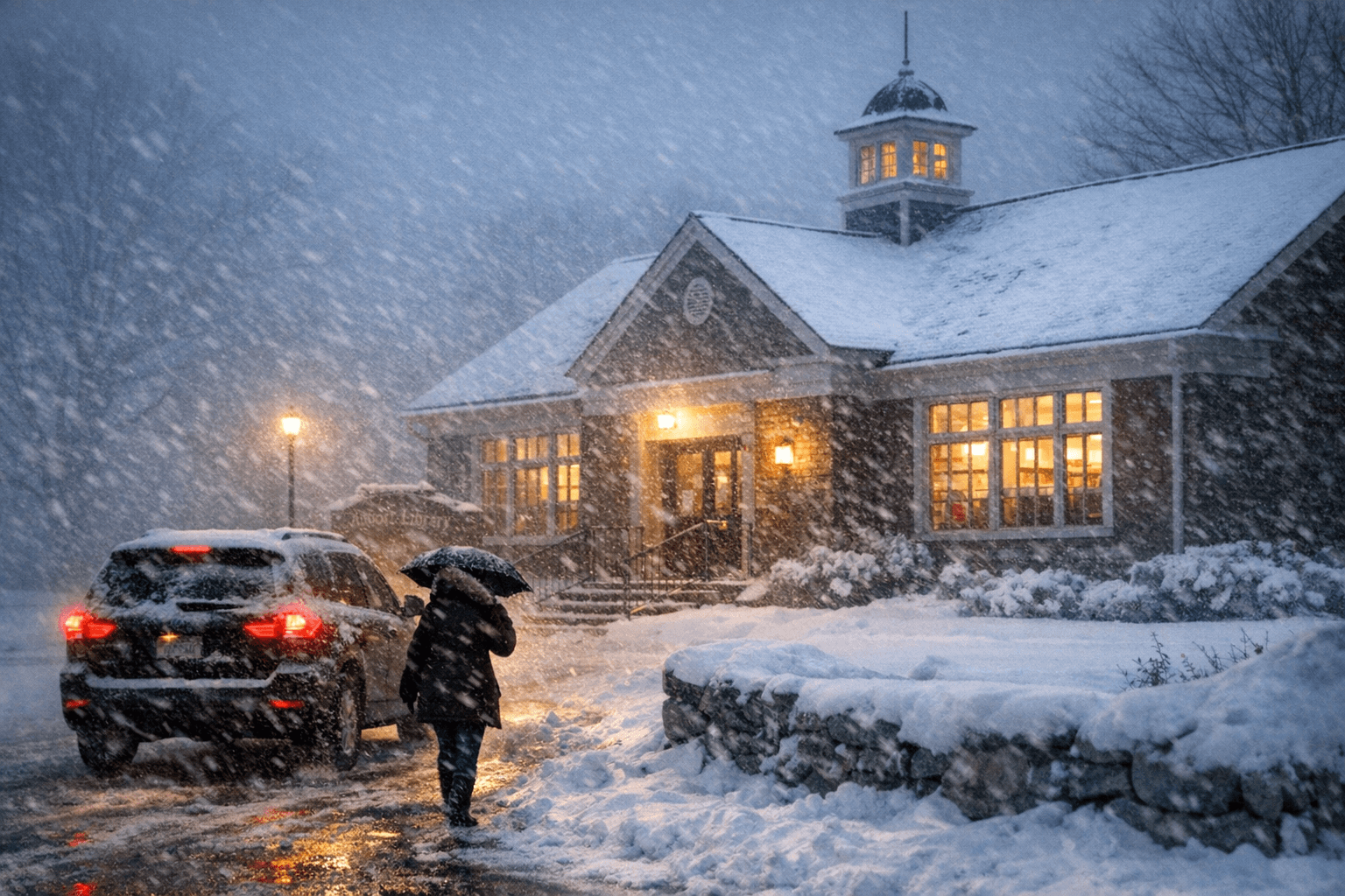 Abbott Library Closes Early Due to Winter Storm, Residents Advised