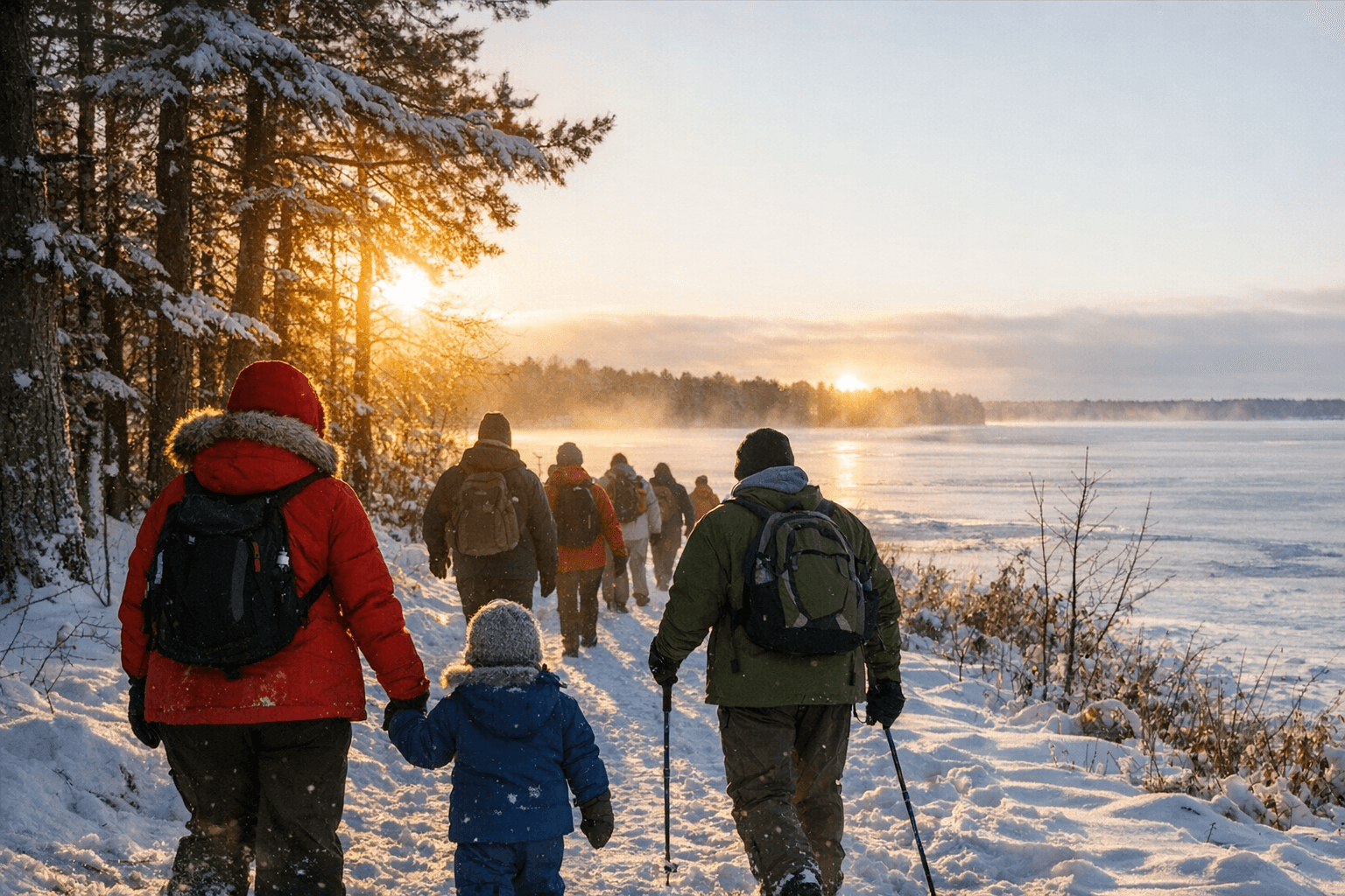 State Offers Organized New Year Hikes, Lake Bemidji Leads Local Event