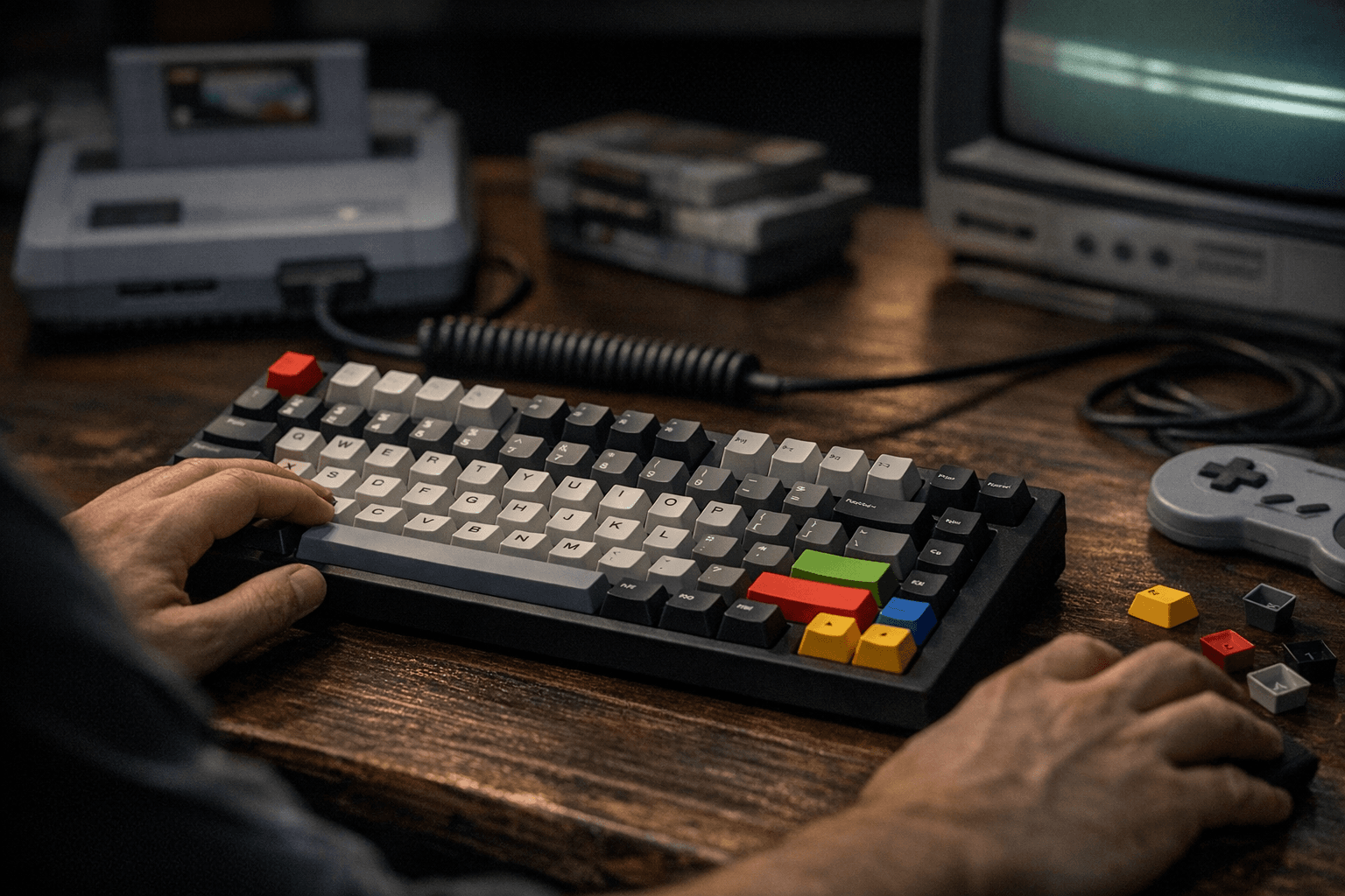 GMK CYL BKRE Group Buy Opens, Retro Console Palette Arrives