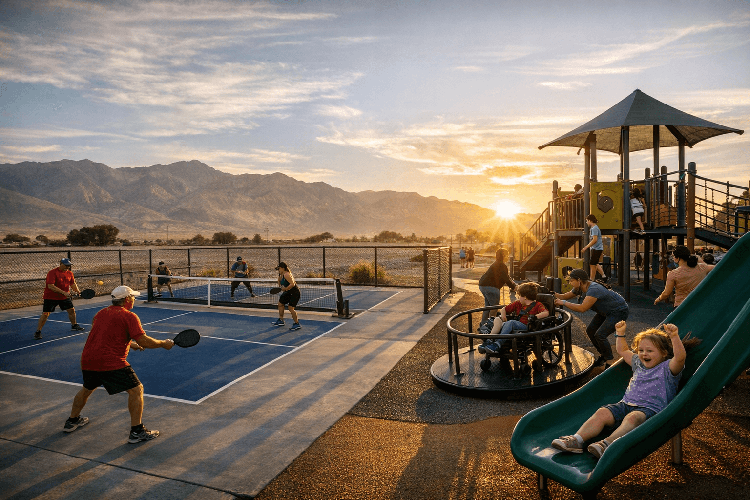 Pahrump Approves Pickleball Courts, Inclusive Playground at Kellogg Park