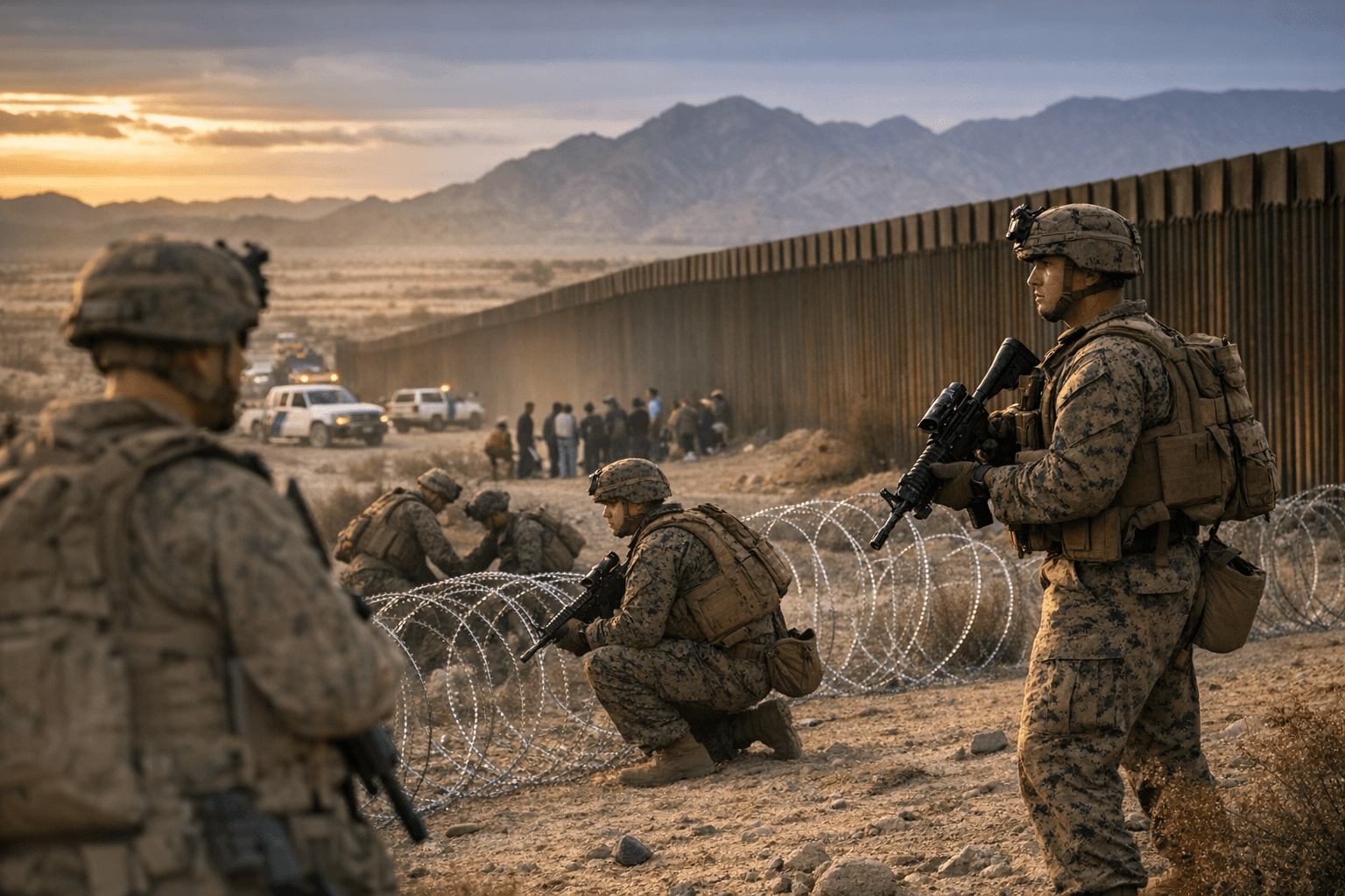 About 450 Marines Deployed to Yuma Border Support Operations