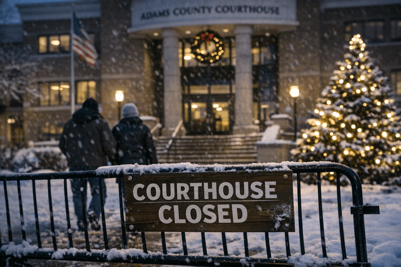 Adams County Courthouse and Government Center Closed for Christmas