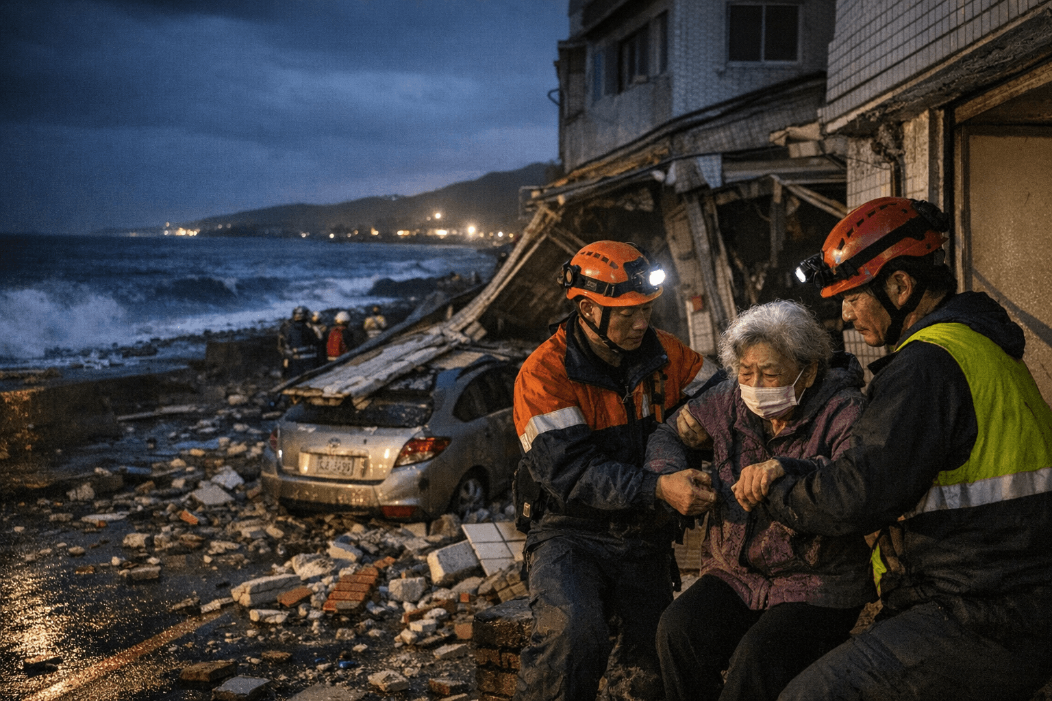 Magnitude 7.0 Quake Off Northeastern Taiwan, Limited Damage Reported