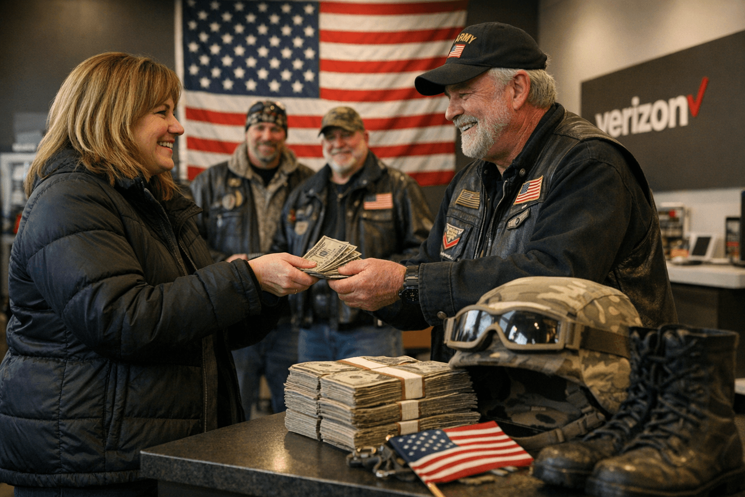 Local Verizon Retailer Boosts Ride for the Troops Donation to Two Thousand