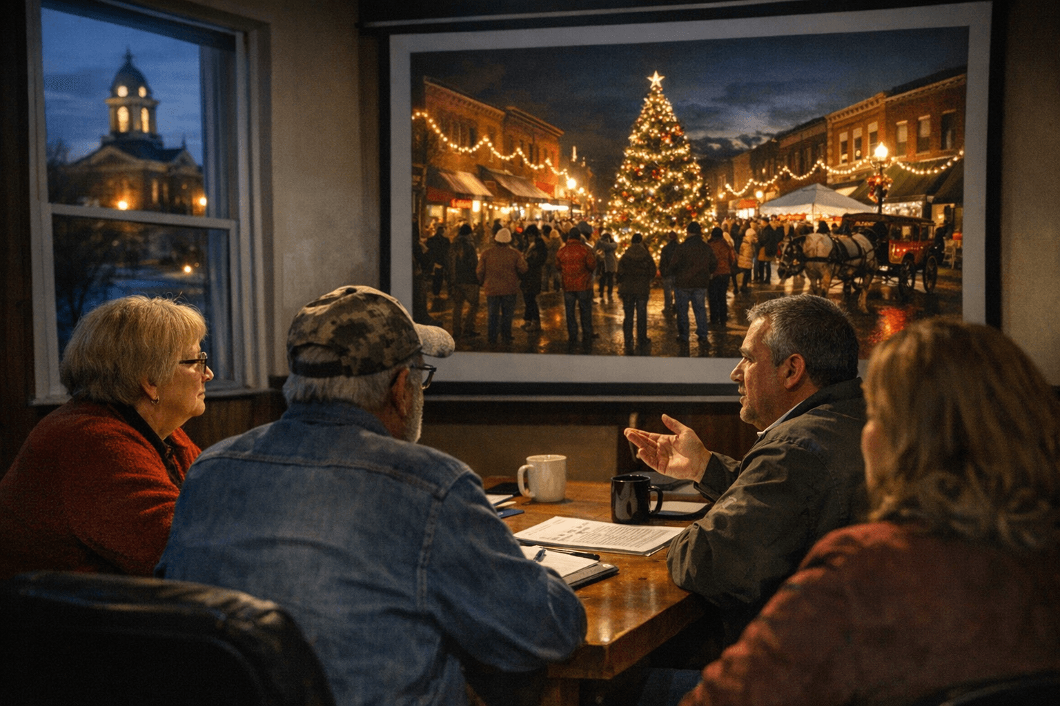 Vinton County Tourism Board reviews holiday turnout, plans continued downtown focus