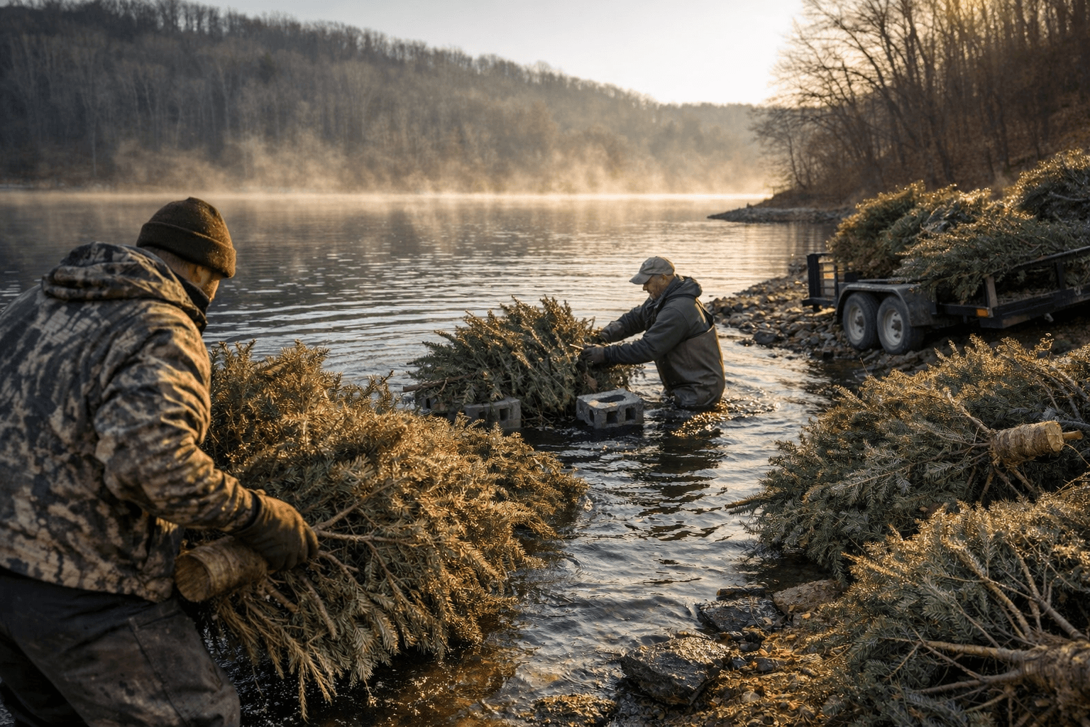 Vinton County Trees Recycled for Fish Habitat, Mulch This Winter