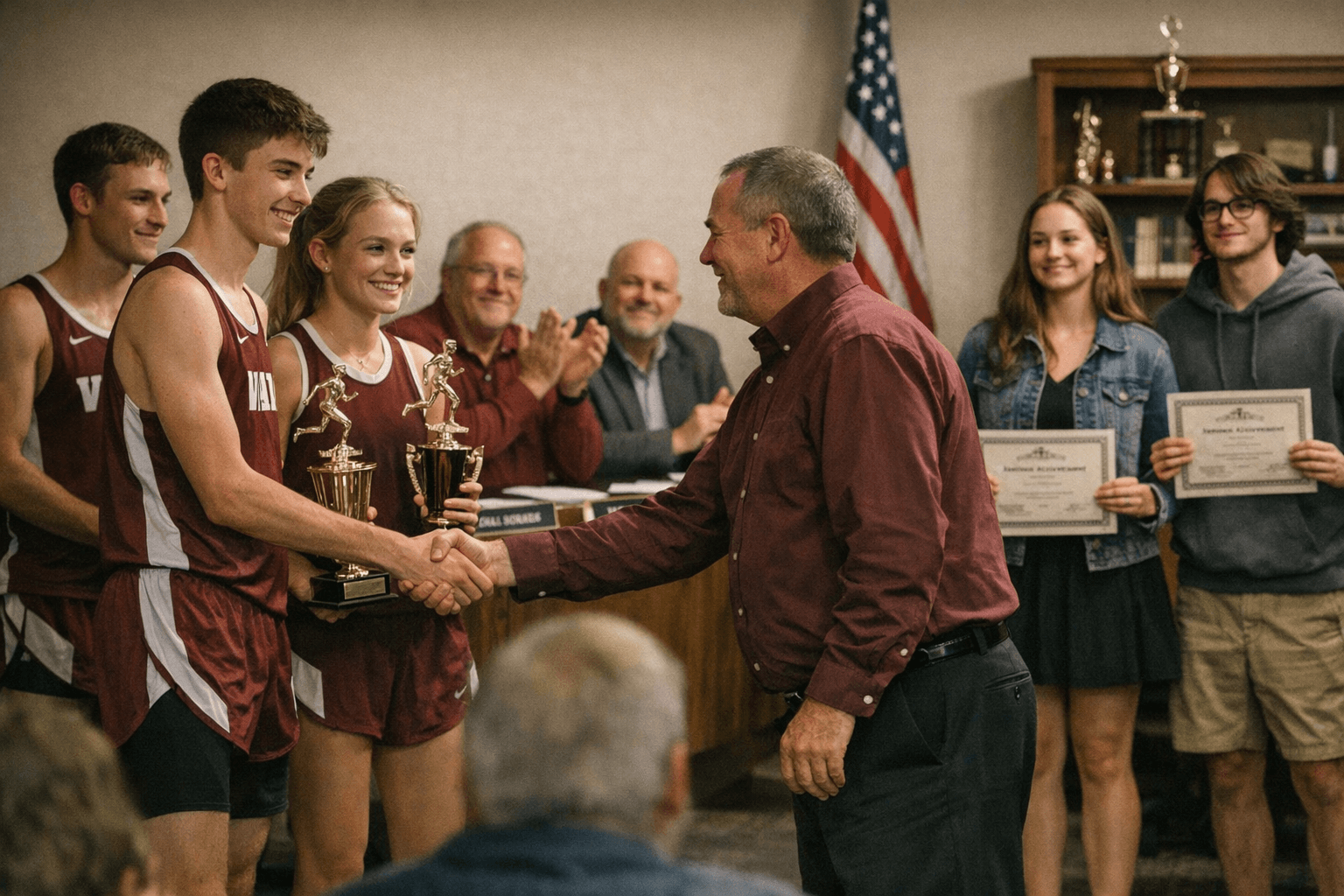 Board Recognizes Academic Excellence, Cross Country Success in Vinton County