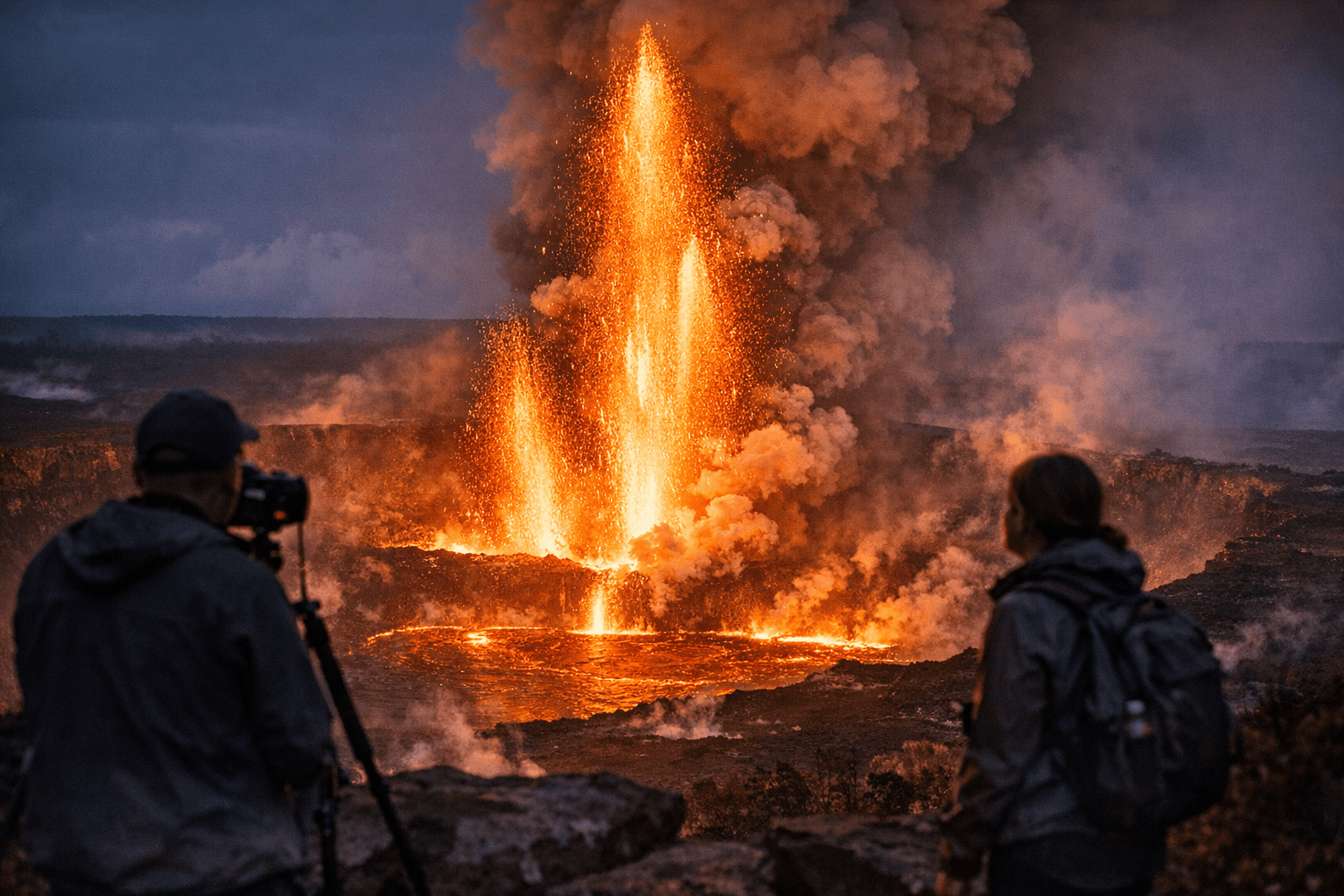 Kīlauea Eruption Marks One Year, Large Lava Fountains Observed