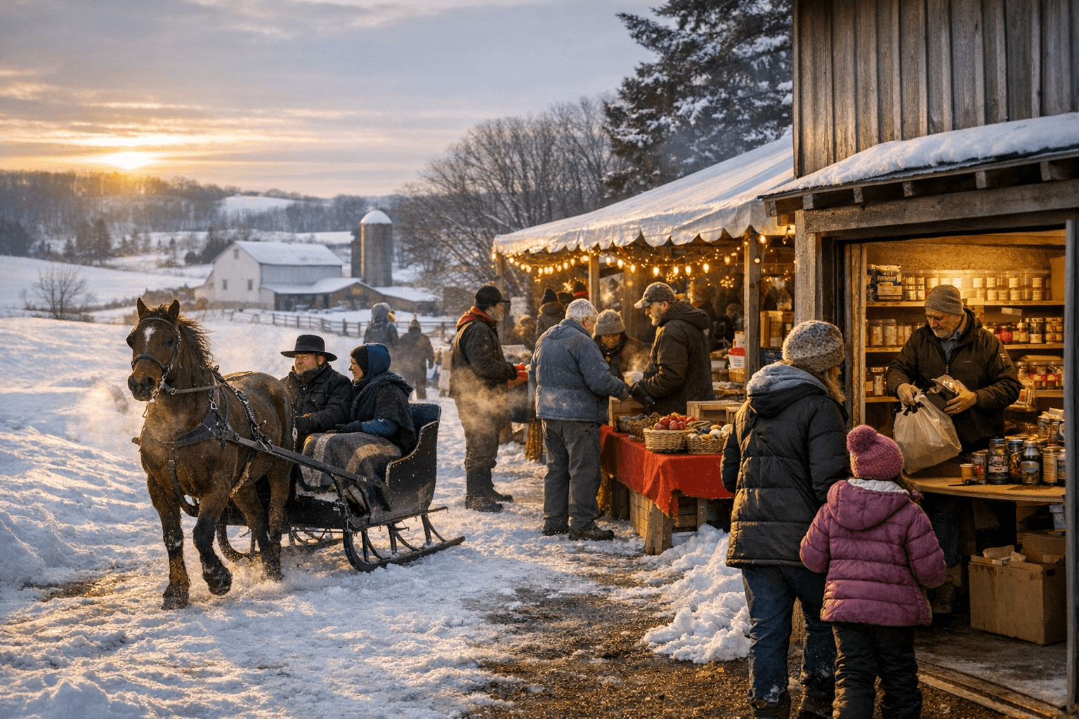 Winter attractions and resources in Holmes County, practical guide for residents