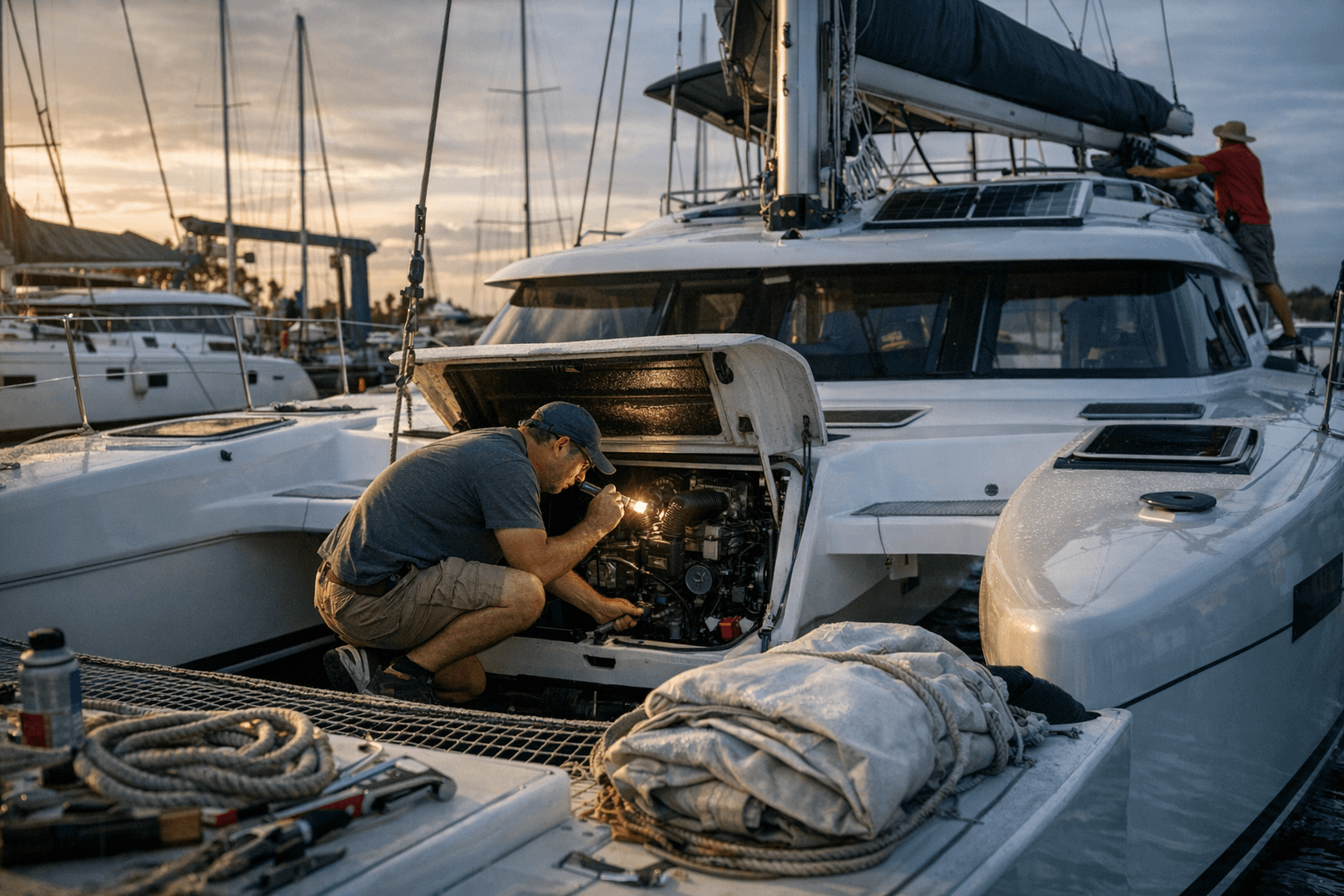 Catamaran Yacht Maintenance Checklist, Monthly, Quarterly and Annual Tasks