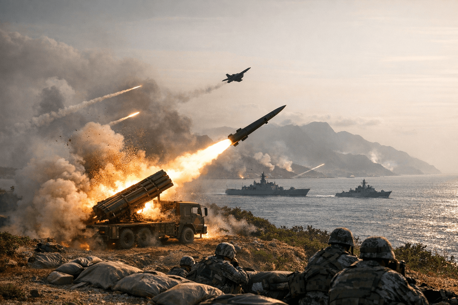 China Conducts Biggest Live Firing Drills Around Taiwan, Fires Rockets