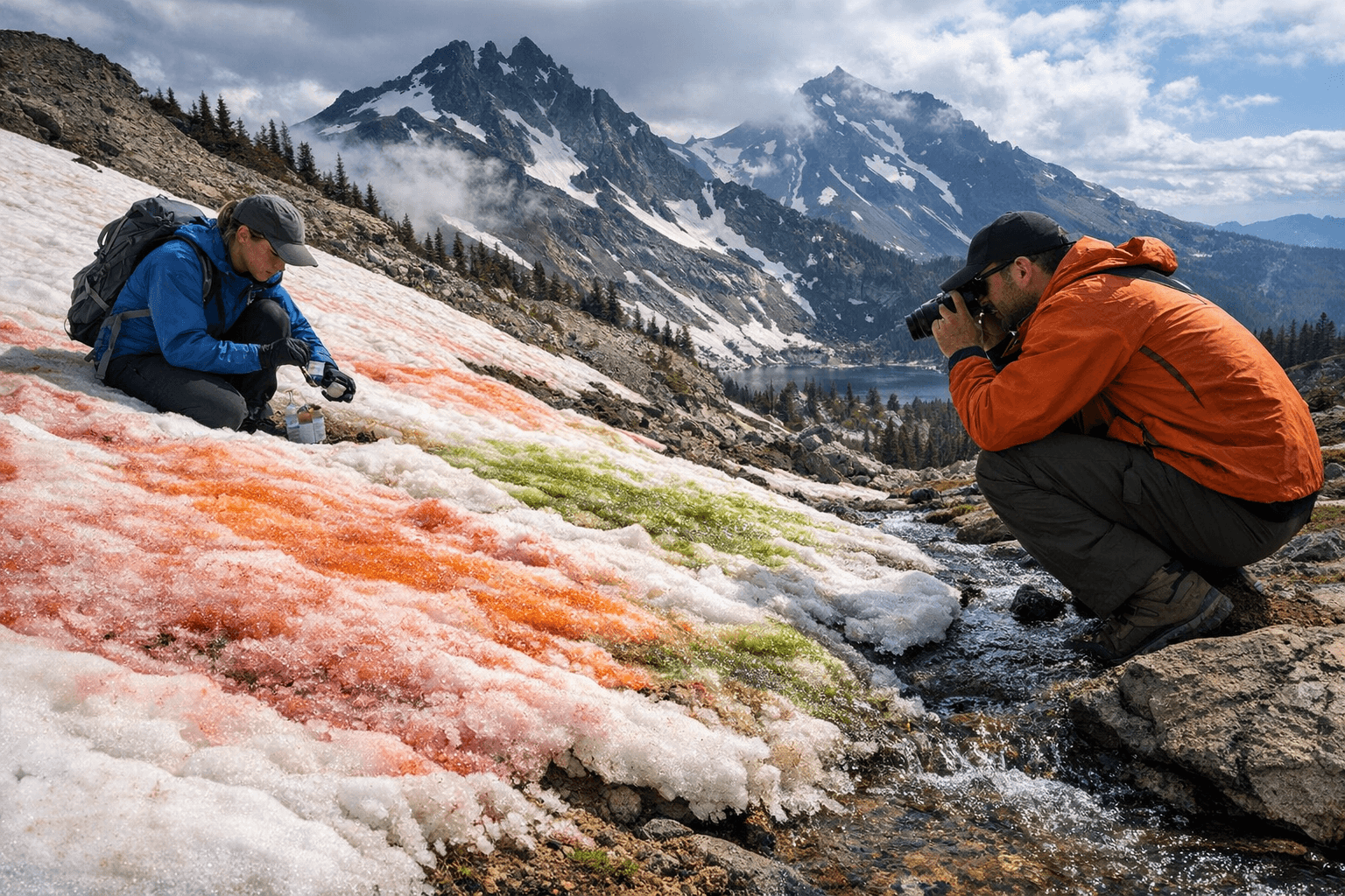Colorful Snow in Cascades May Speed Melting, Affect Water Supply