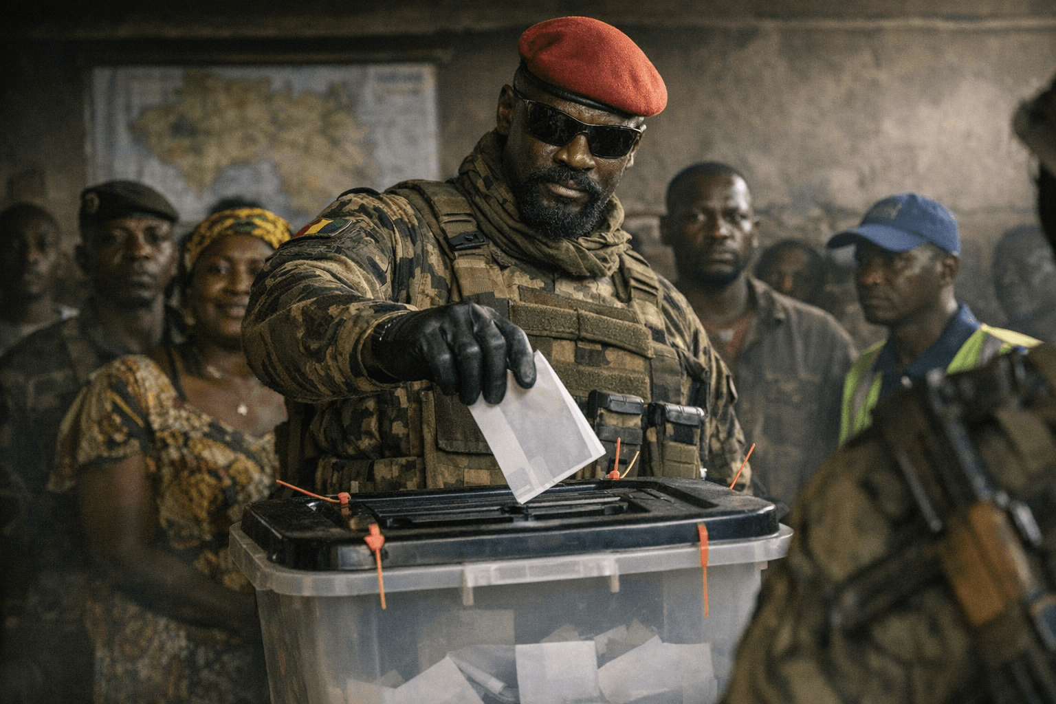 Guinea Junta Chief Doumbouya Opens Wide Lead in Presidential Vote