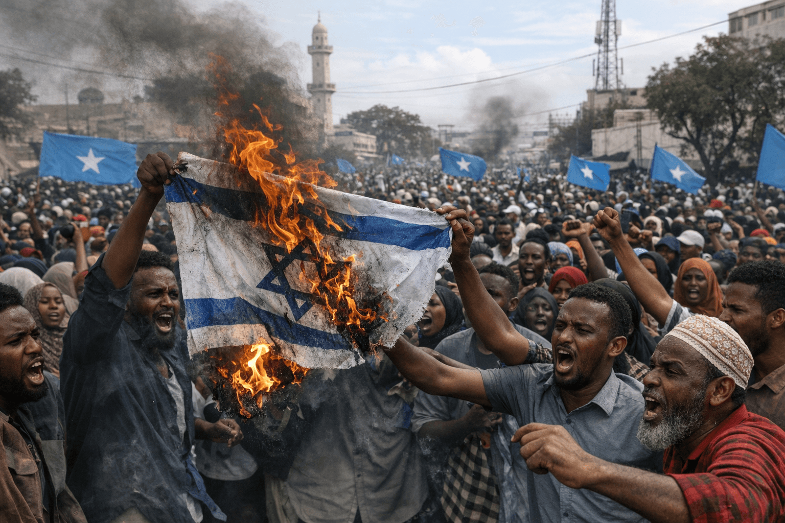 Tens of Thousands Protest in Somalia After Israel Recognizes Somaliland