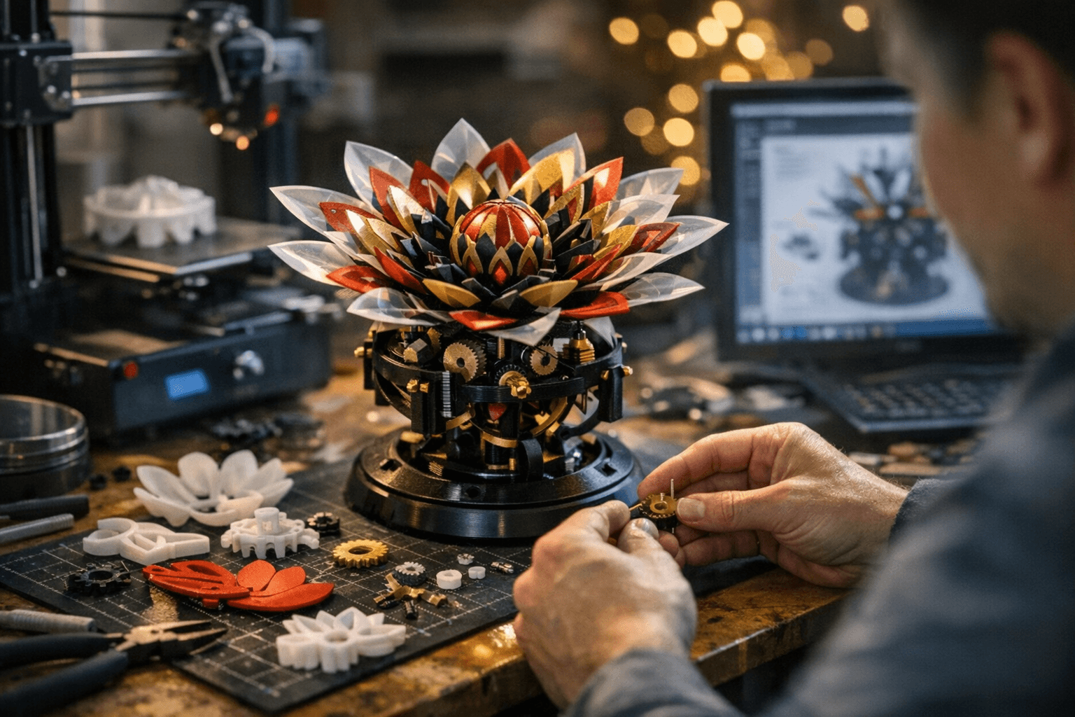 New Year's Bloom 2026 Brings Kinetic Festivity to Desktop Printers