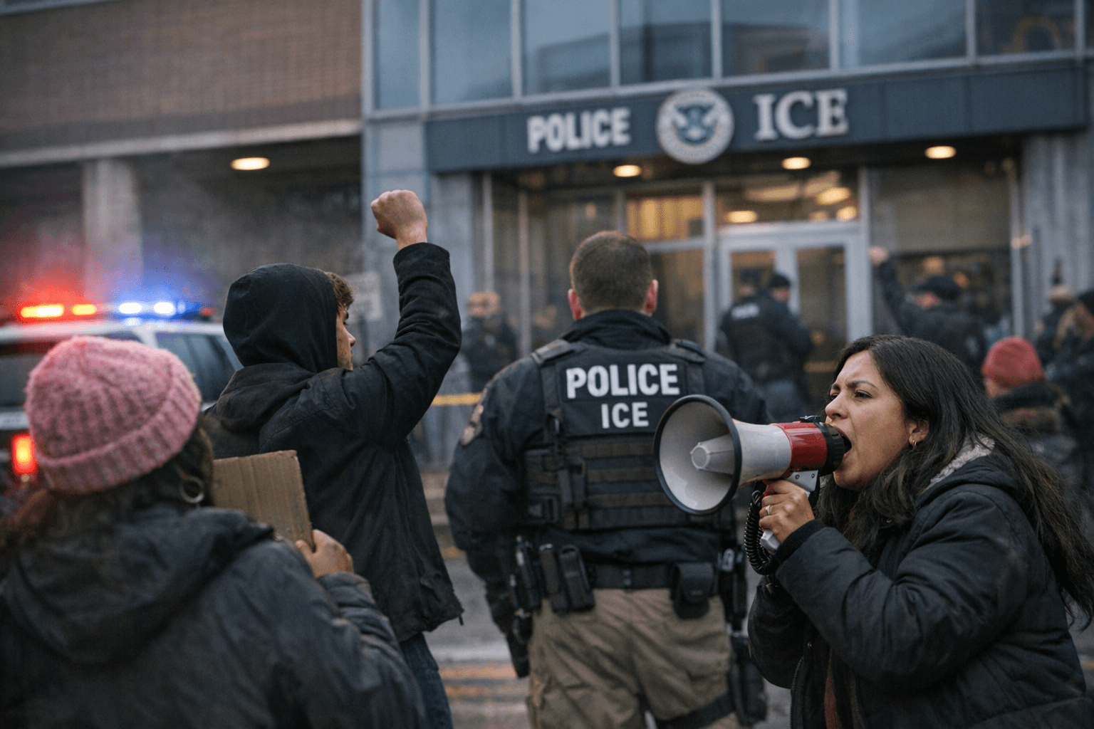 Protesters Demand ICE Leave Maryland, Cite Glen Burnie Shooting Evidence