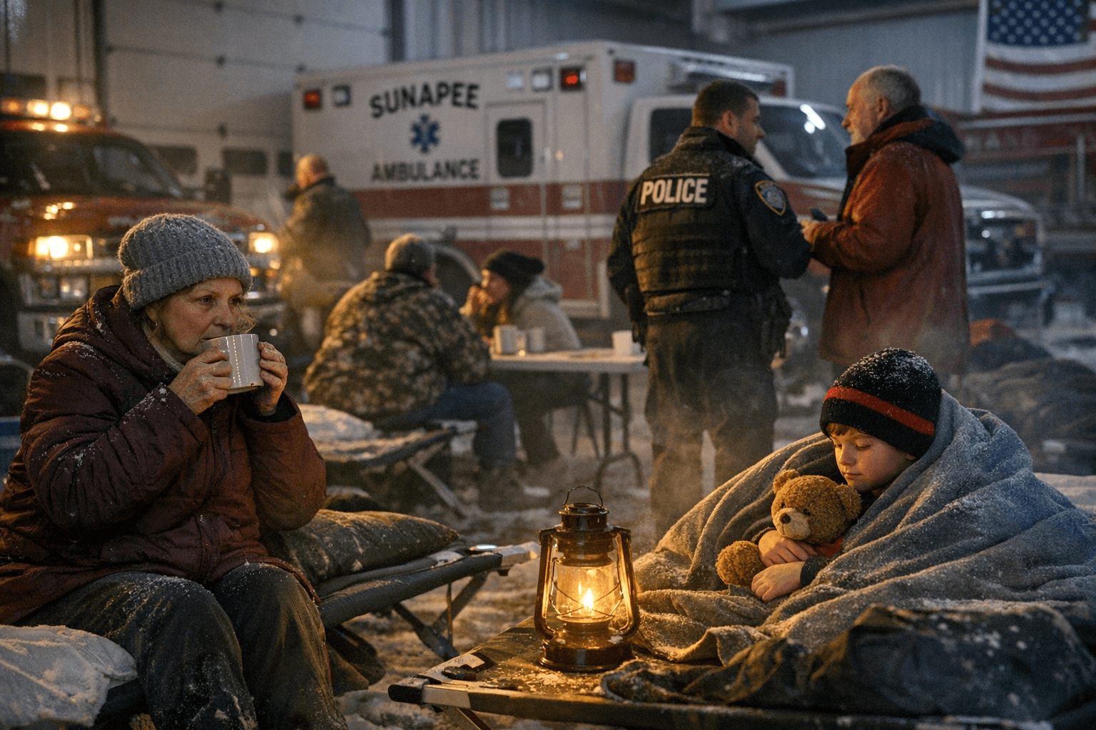 Sunapee Opens Safety Services Building as Winter Storm Shelter