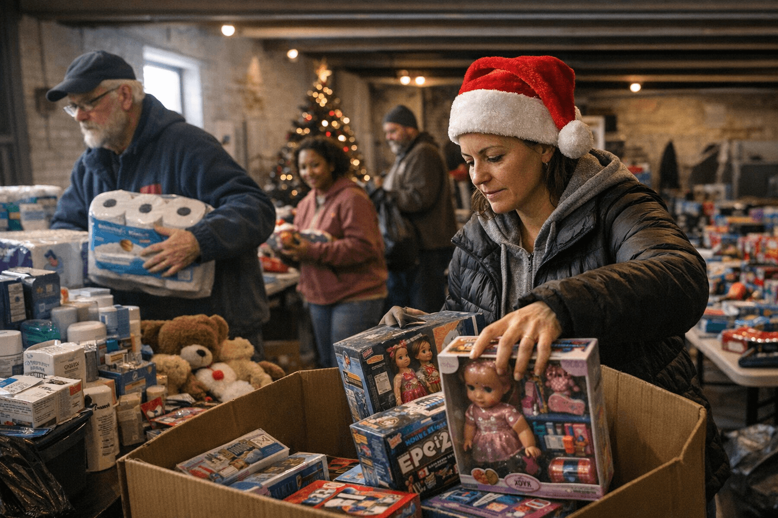 Community Volunteers Stock Hopeloft with Toys and Necessities