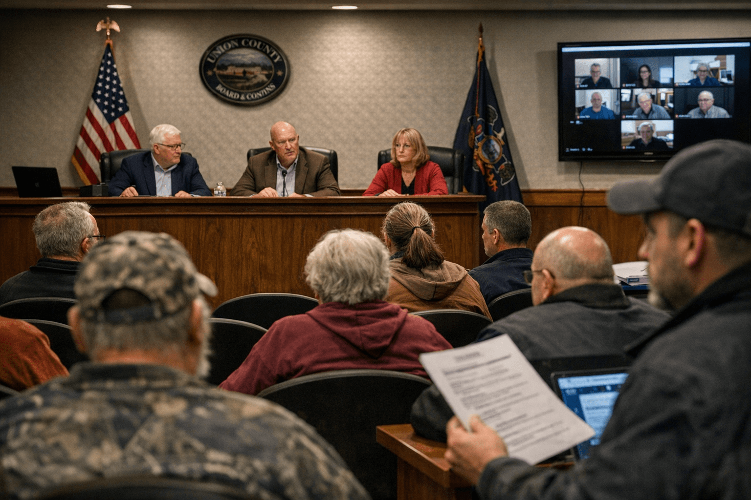 Union County Commissioners Hold Public Meeting, Agenda Posted Online