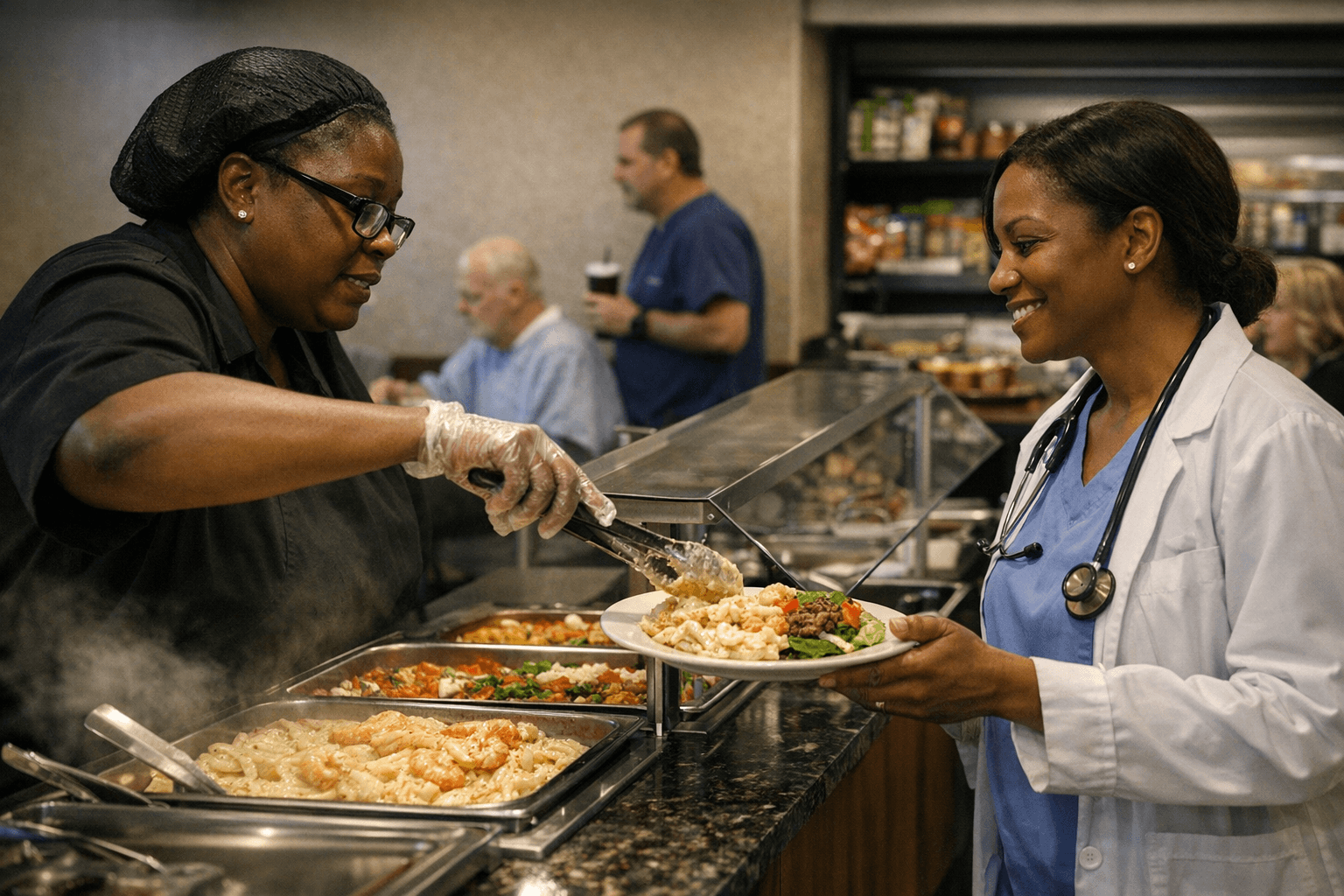 Allendale County Hospital cafeteria serves meals, supports staff and patients